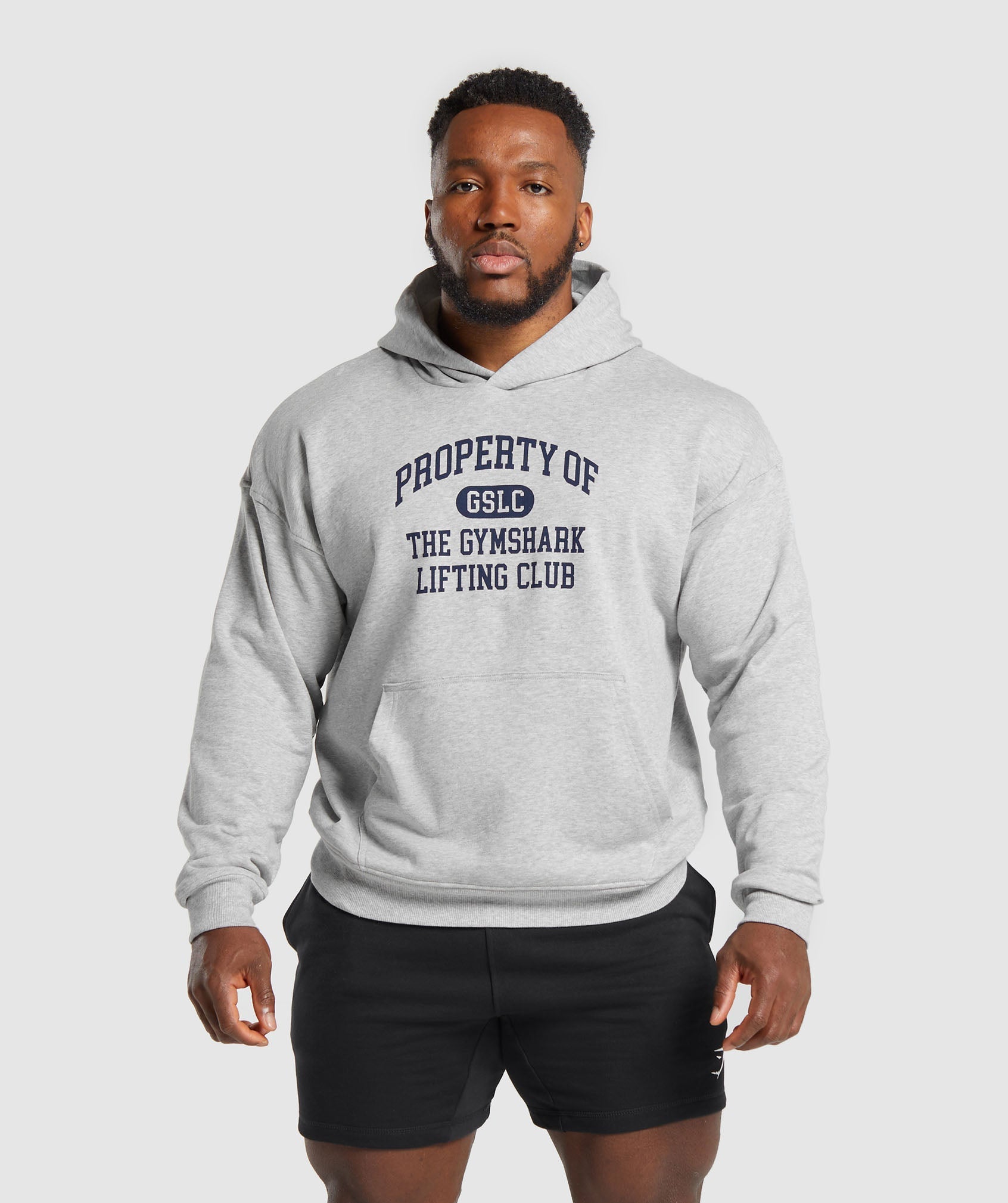 Property Of Hoodie in Light Grey Core Marl - view 1