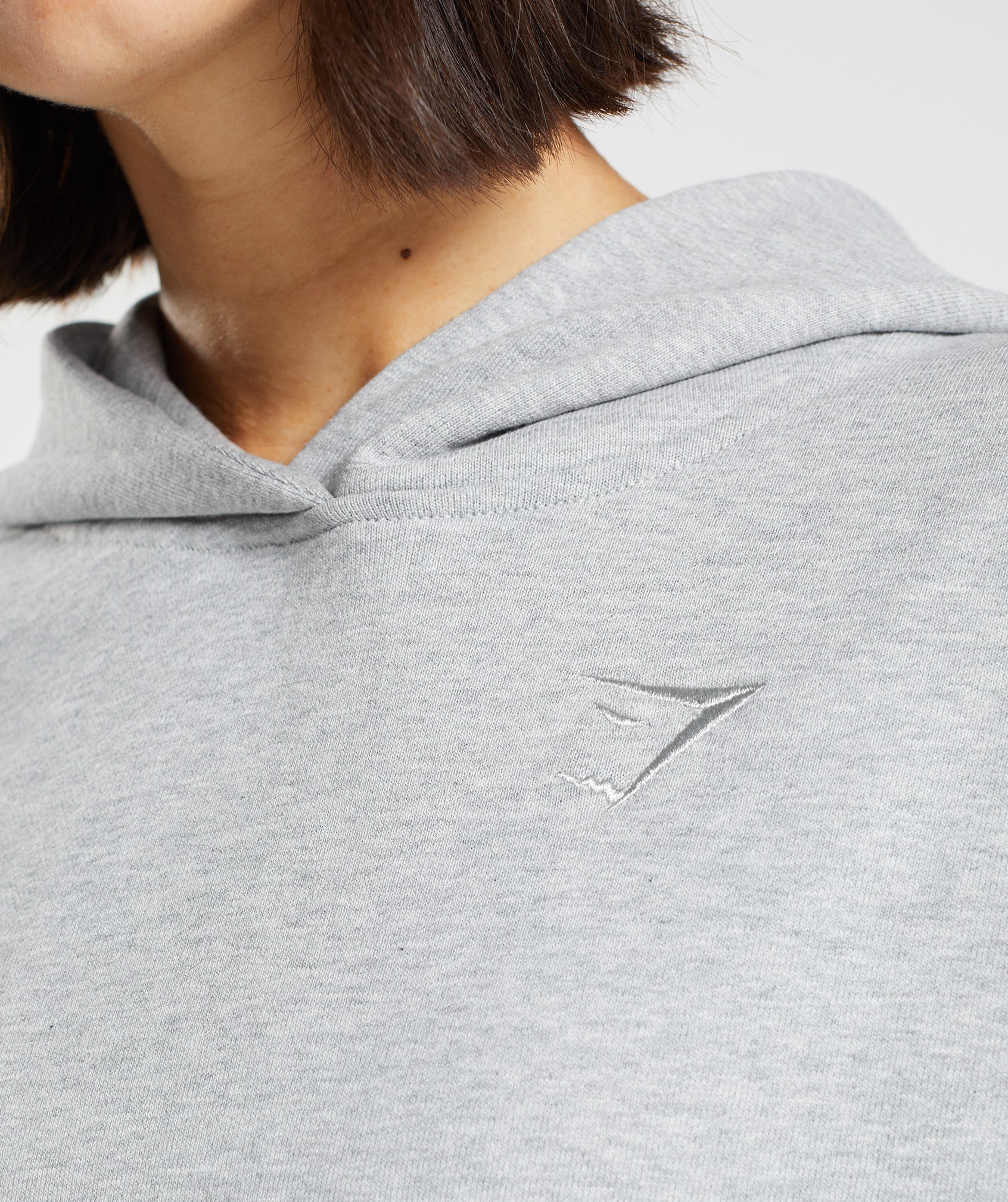 Rest Day Sweats Hoodie in Light Grey Core Marl - view 6