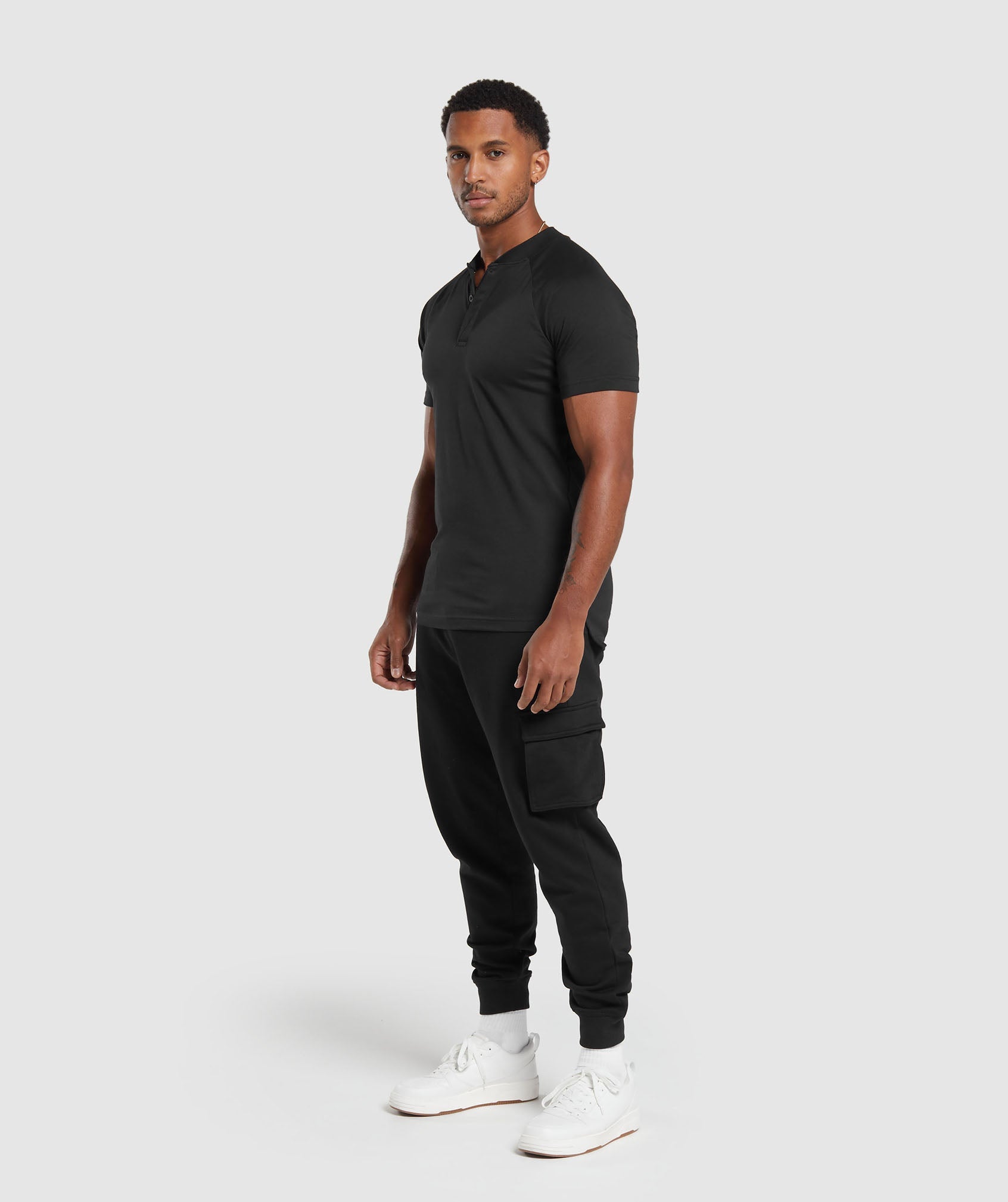 Rest Day Commute Polo Shirt in Black - view 4