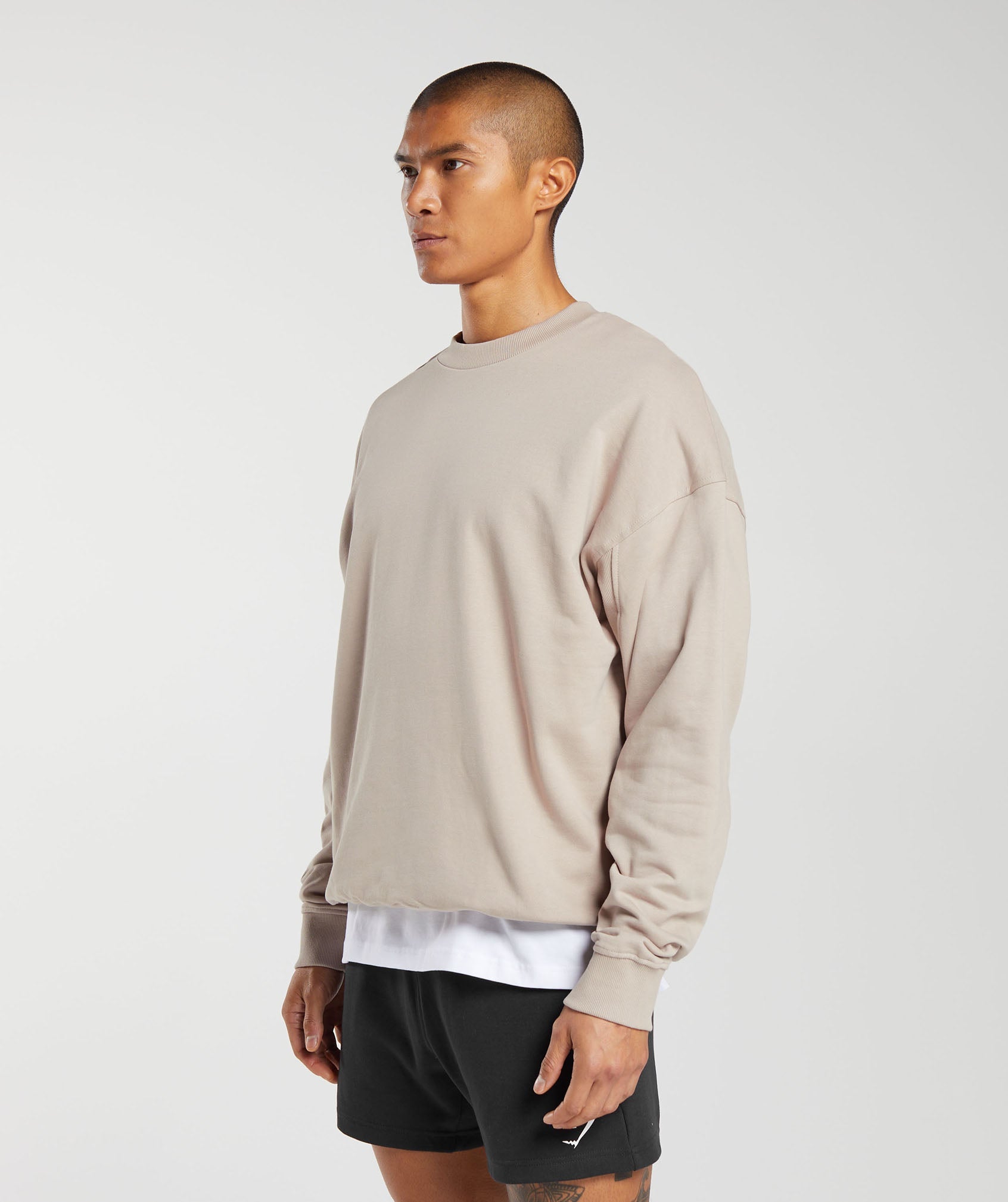 Rest Day Essential Crew in Stone Pink - view 3