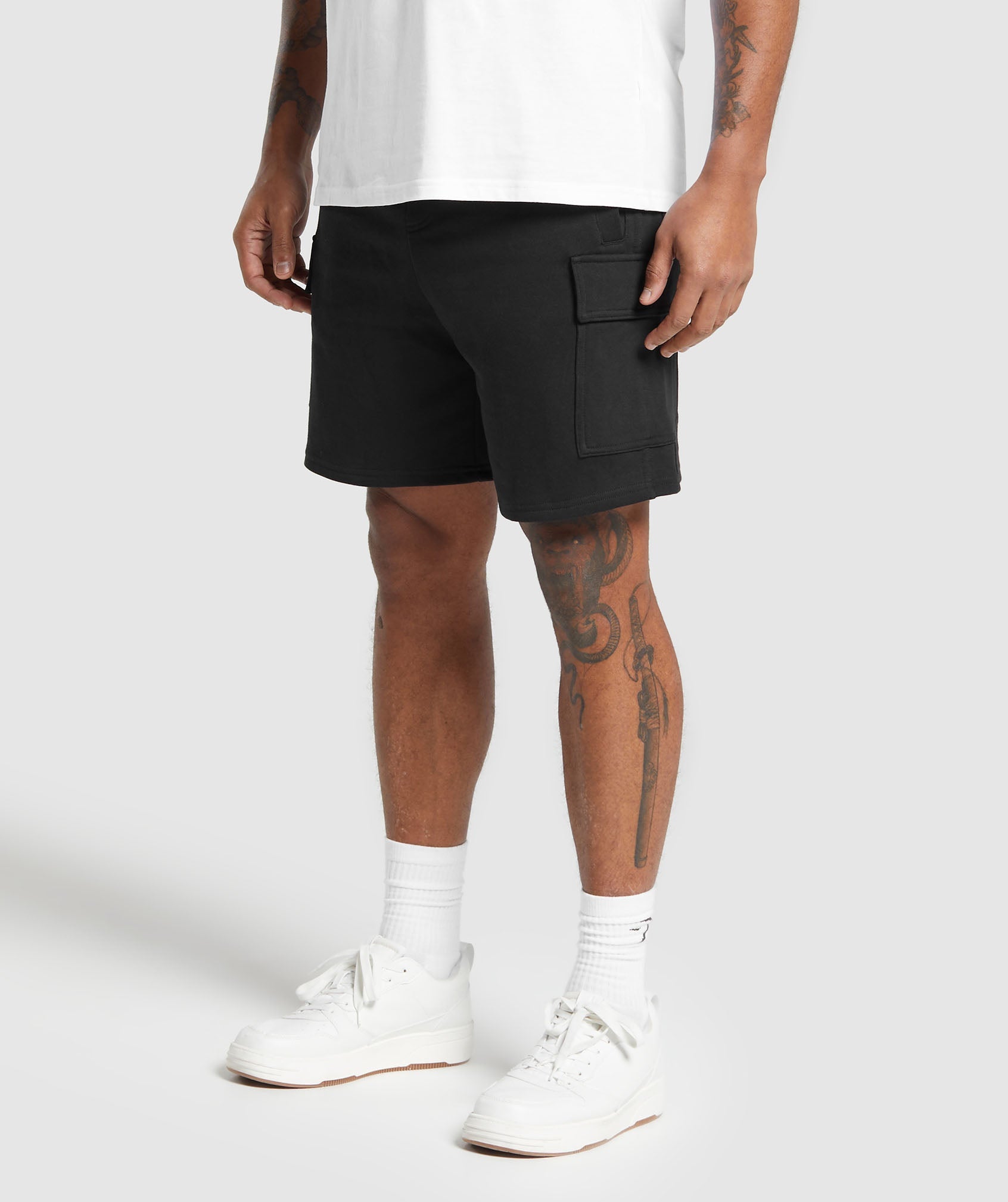 Rest Day Essentials Cargo 7" Shorts in Black - view 3