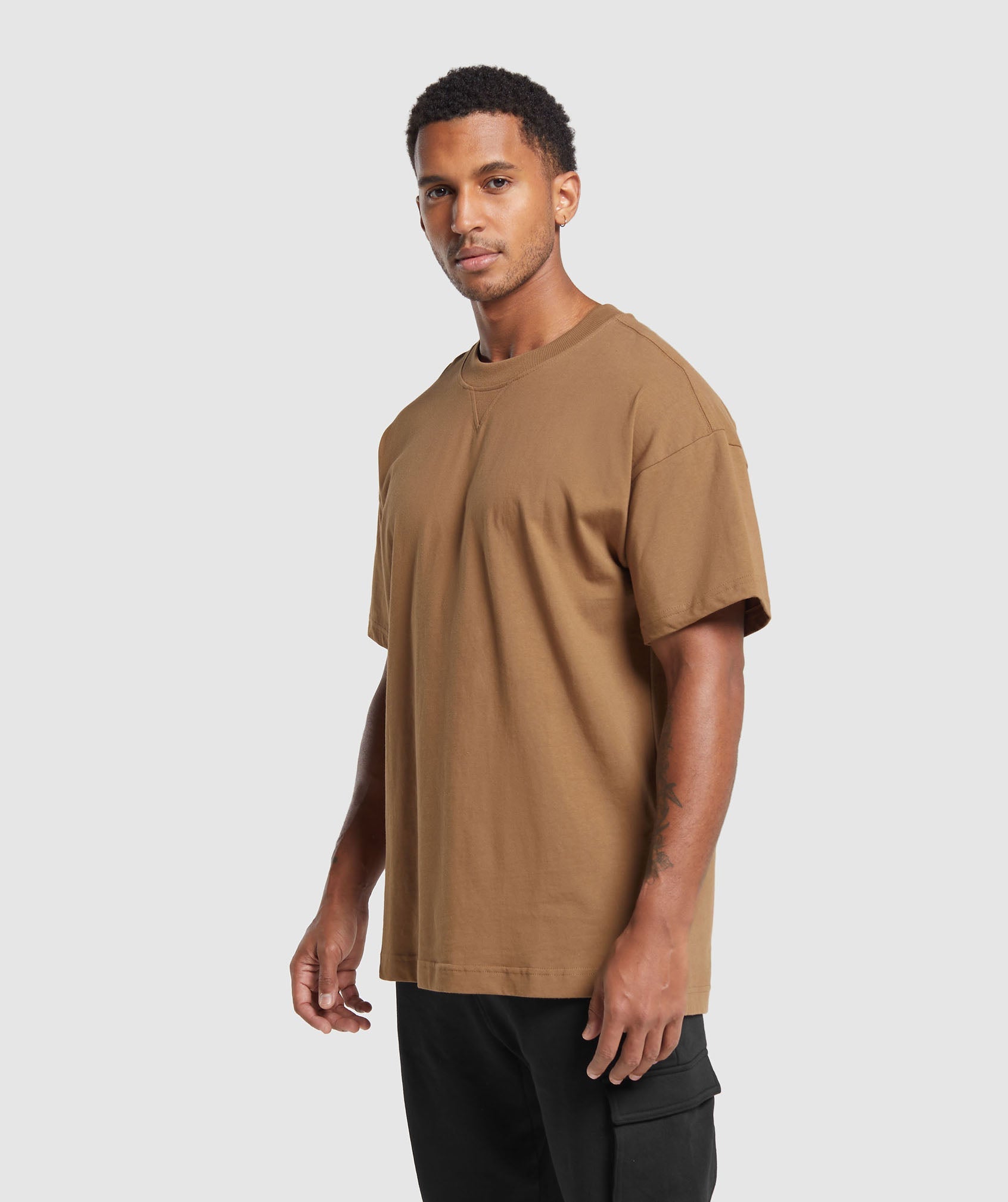 Rest Day Essentials T-Shirt in Caramel Brown - view 3