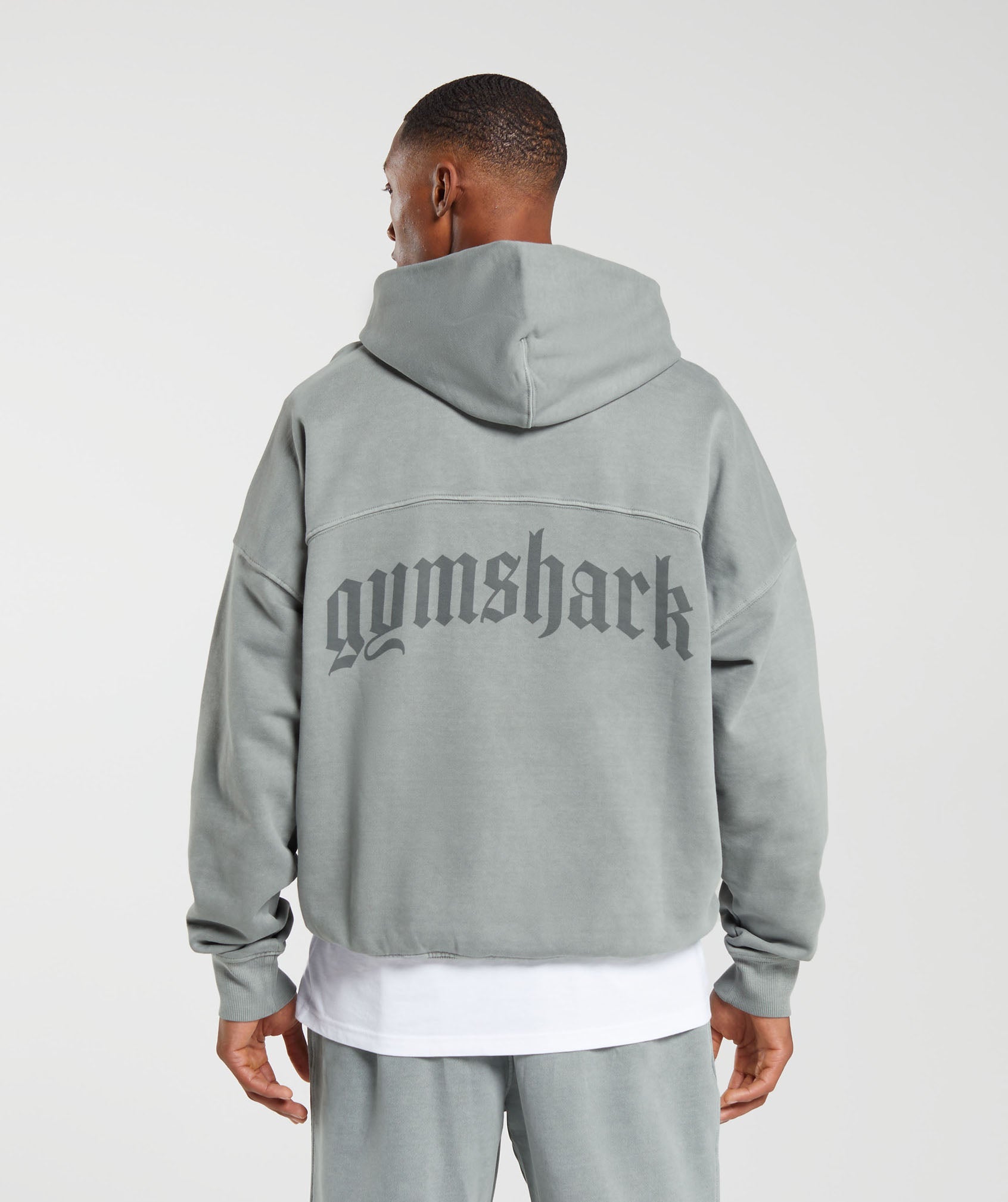 Heavyweight Hoodie in Smokey Grey - view 1