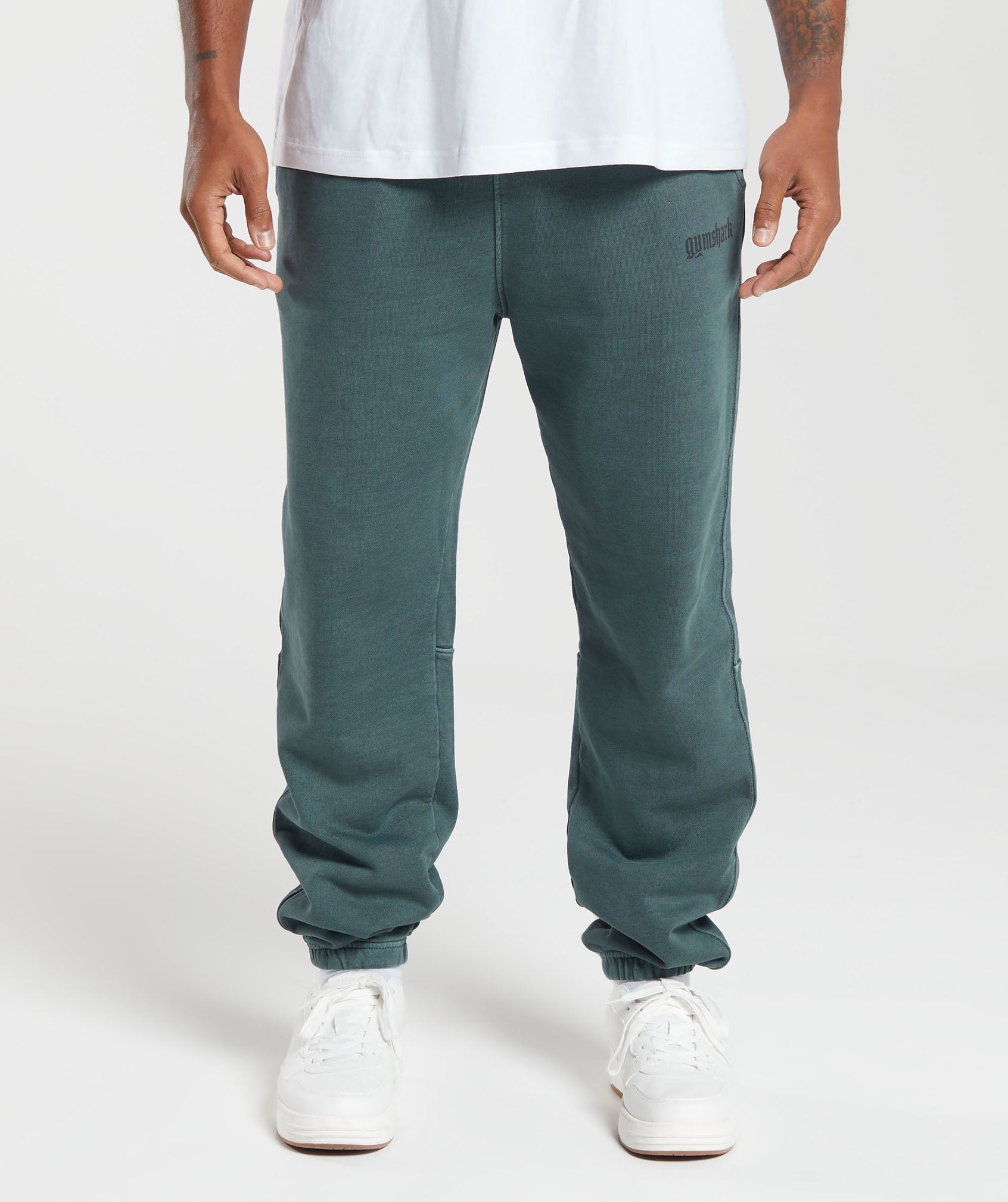 Heavyweight Joggers in Smokey Teal