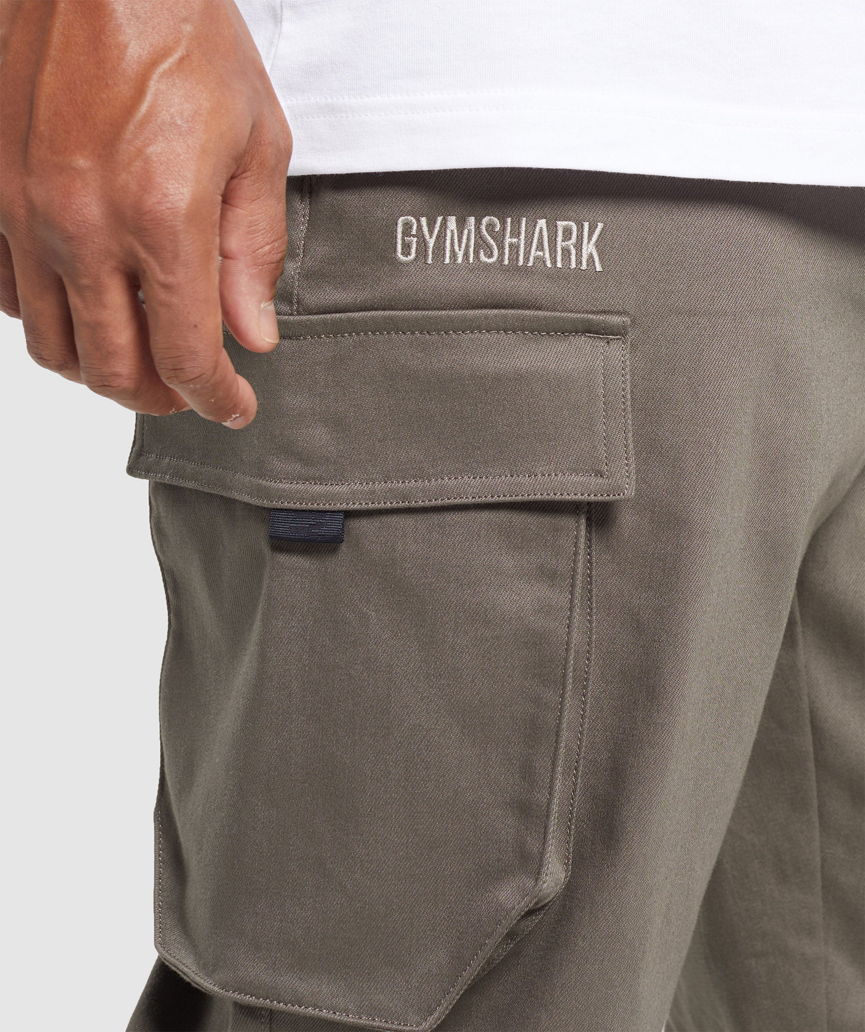 Rest Day Woven Cargo Pants in Camo Brown - view 5