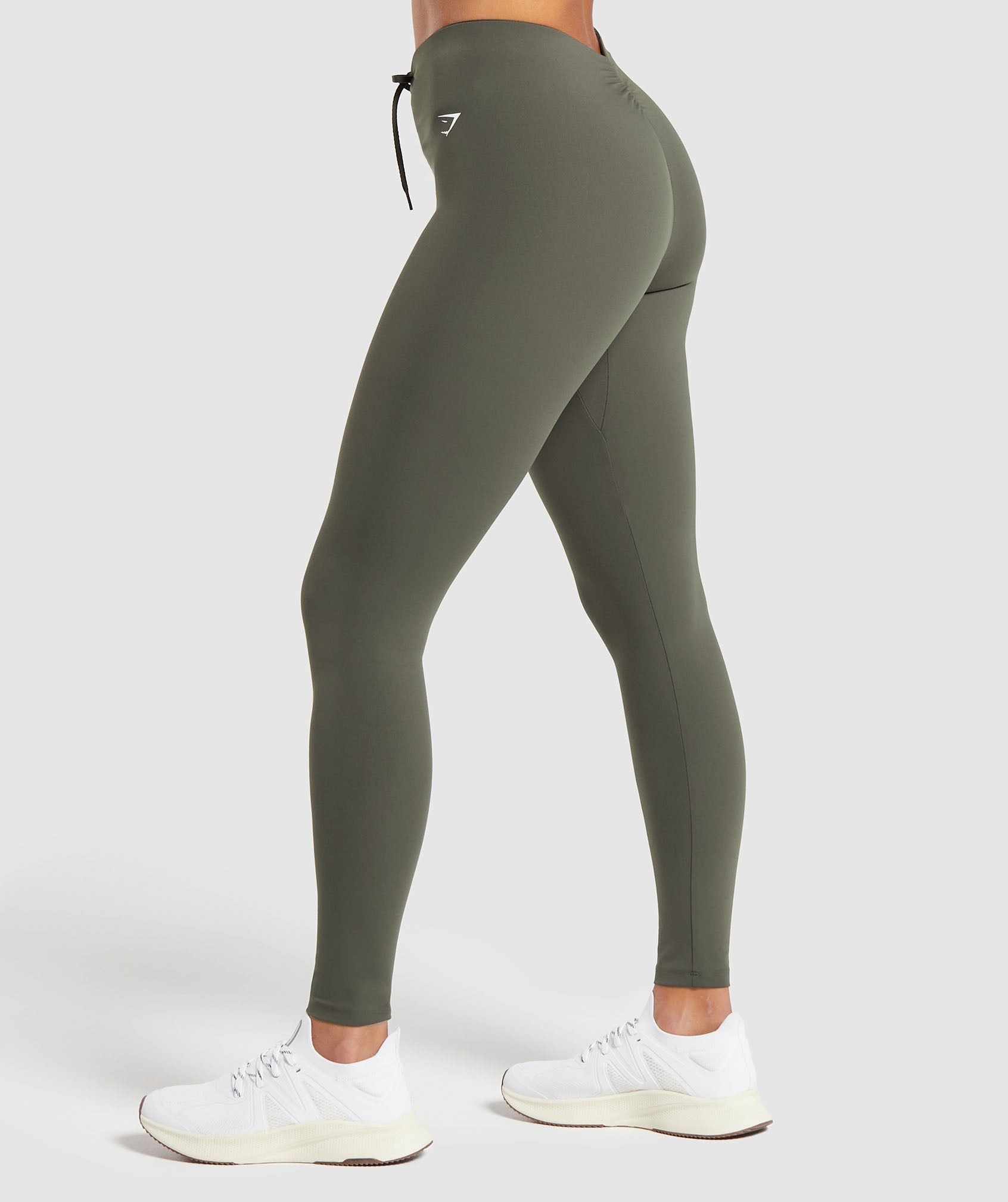 Ruche Leggings in Strength Green - view 3