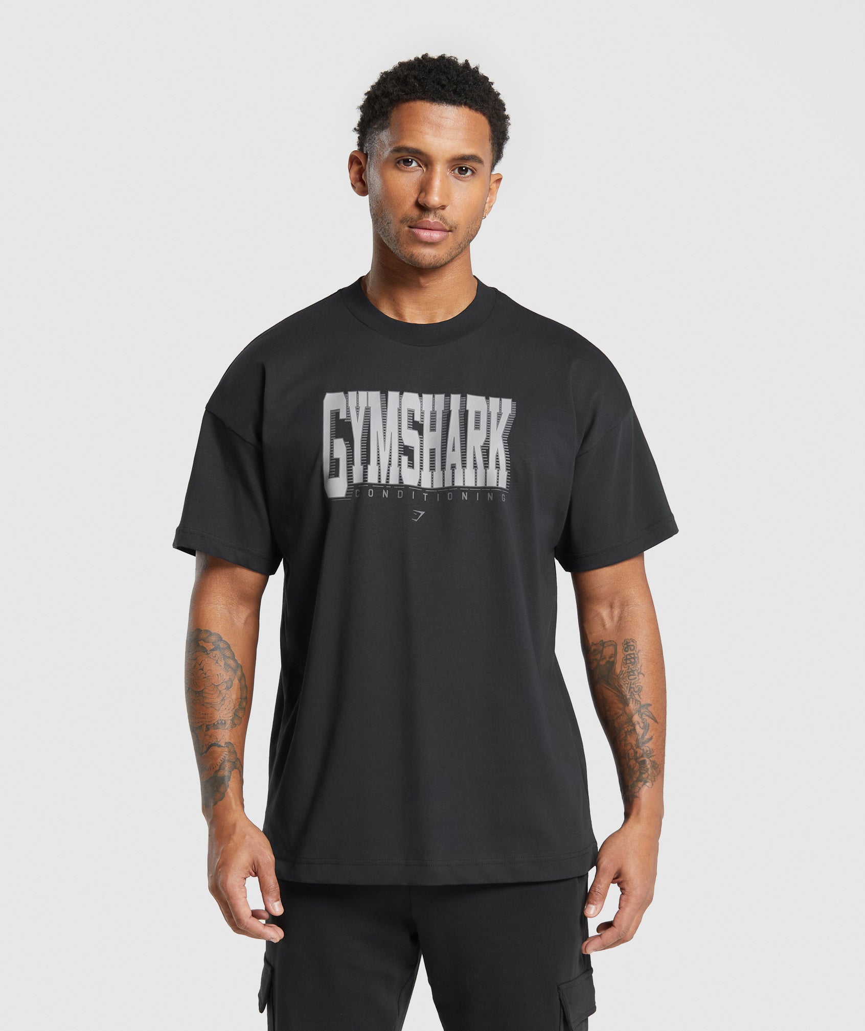 Conditioning Graphic T-Shirt in Black - view 1