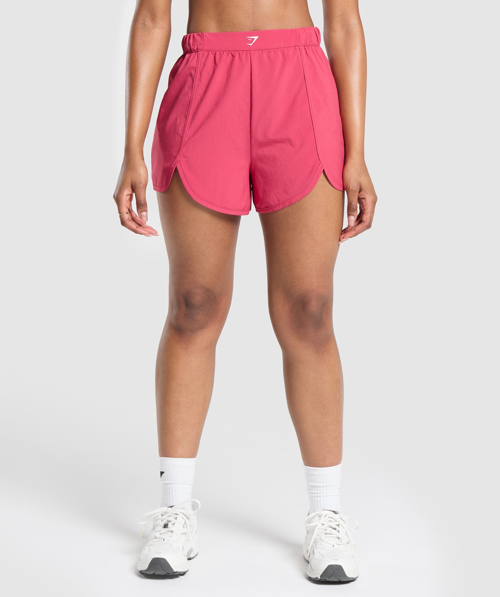 Scallop Hem Shaped Shorts