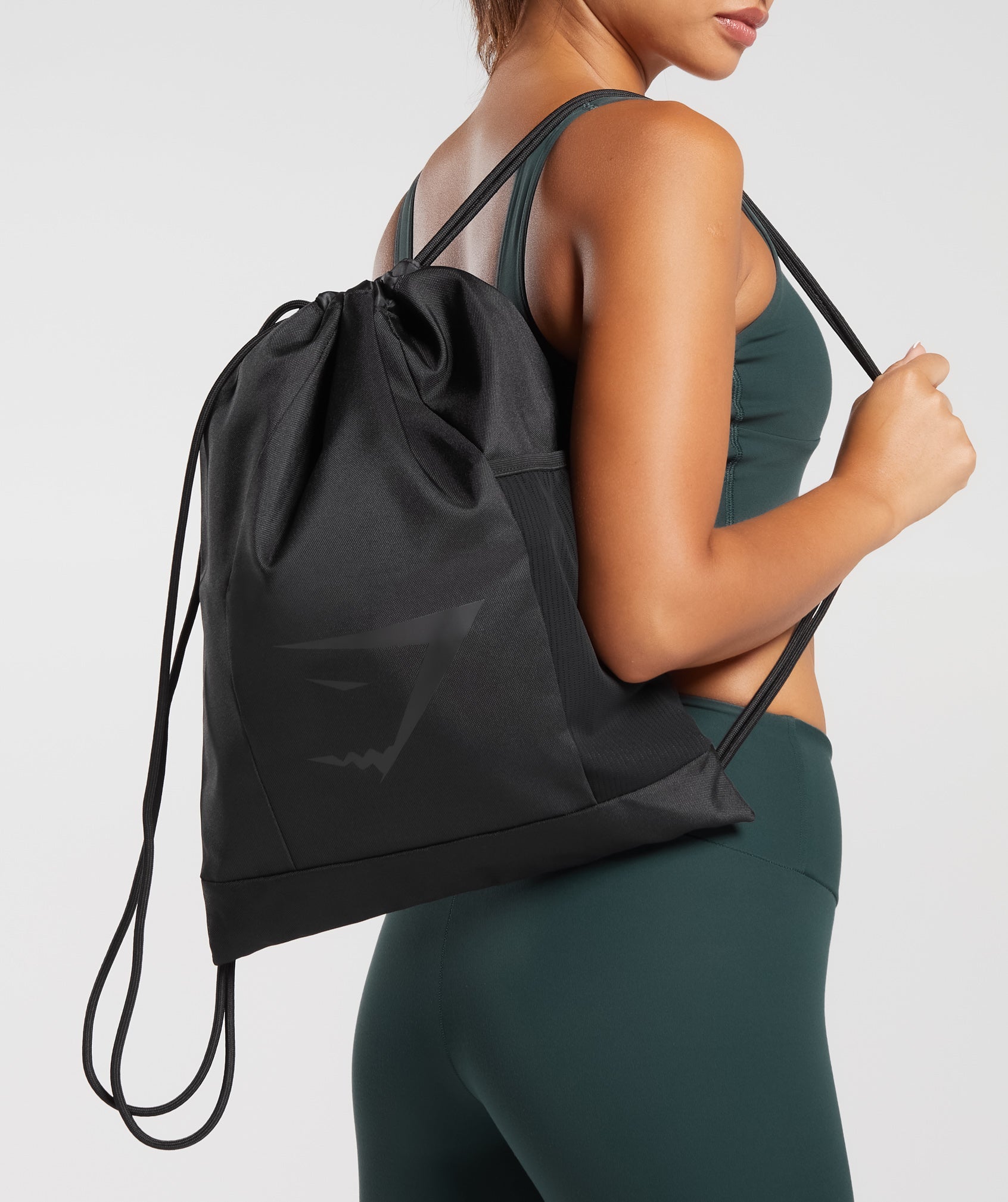 Sharkhead Gymsack in Black - view 2