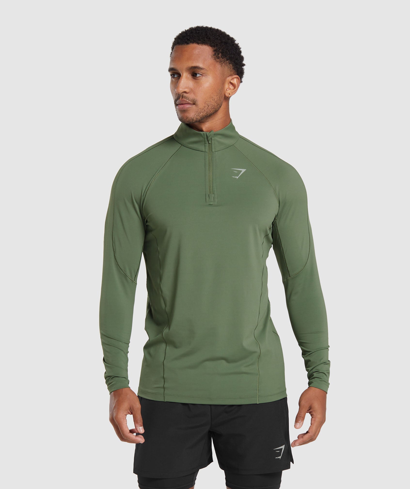 Speed 1/4 Zip in Core Olive - view 1