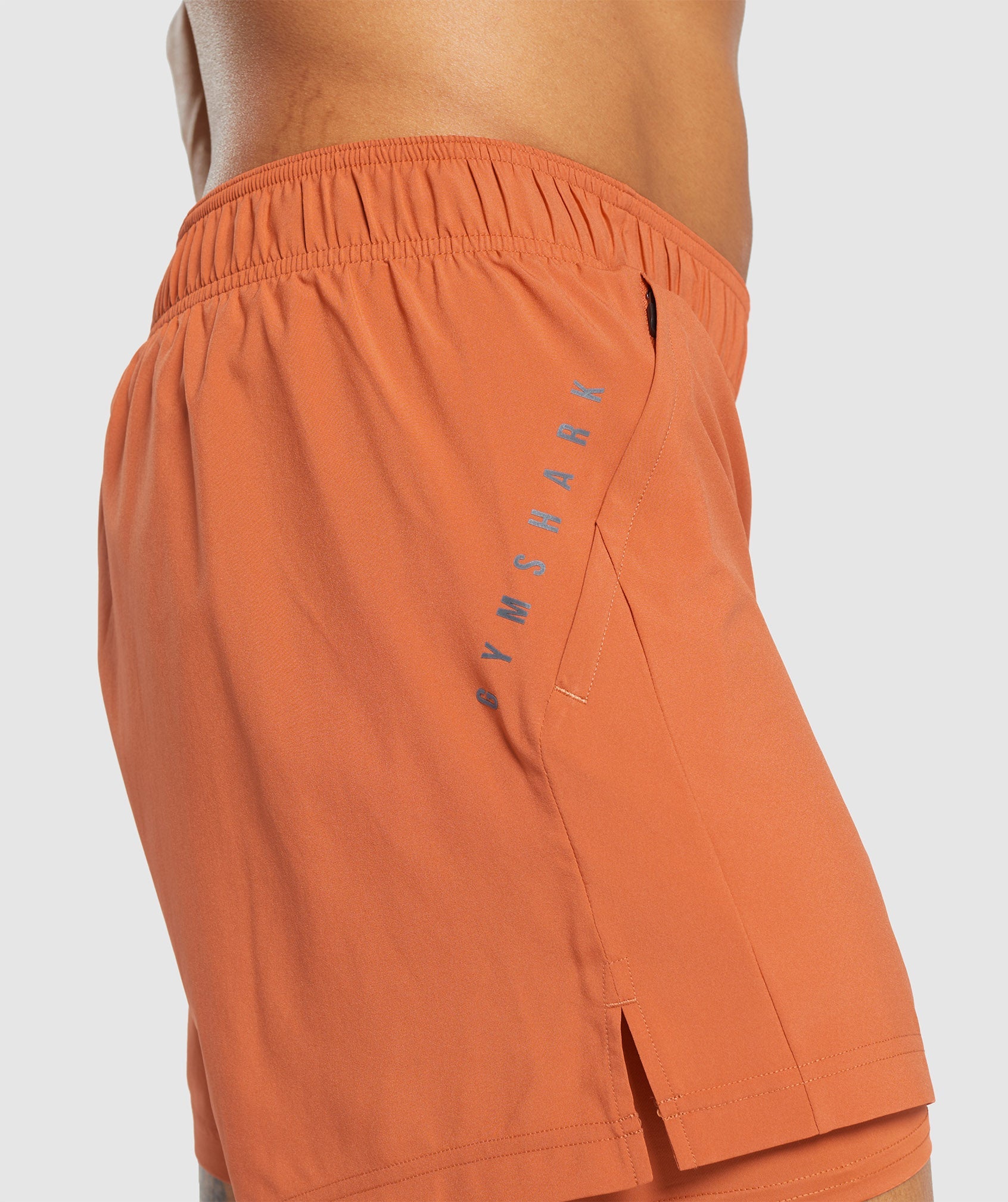 Sport 5" 2 in 1 Shorts in Muted Orange/Muted Orange - view 2