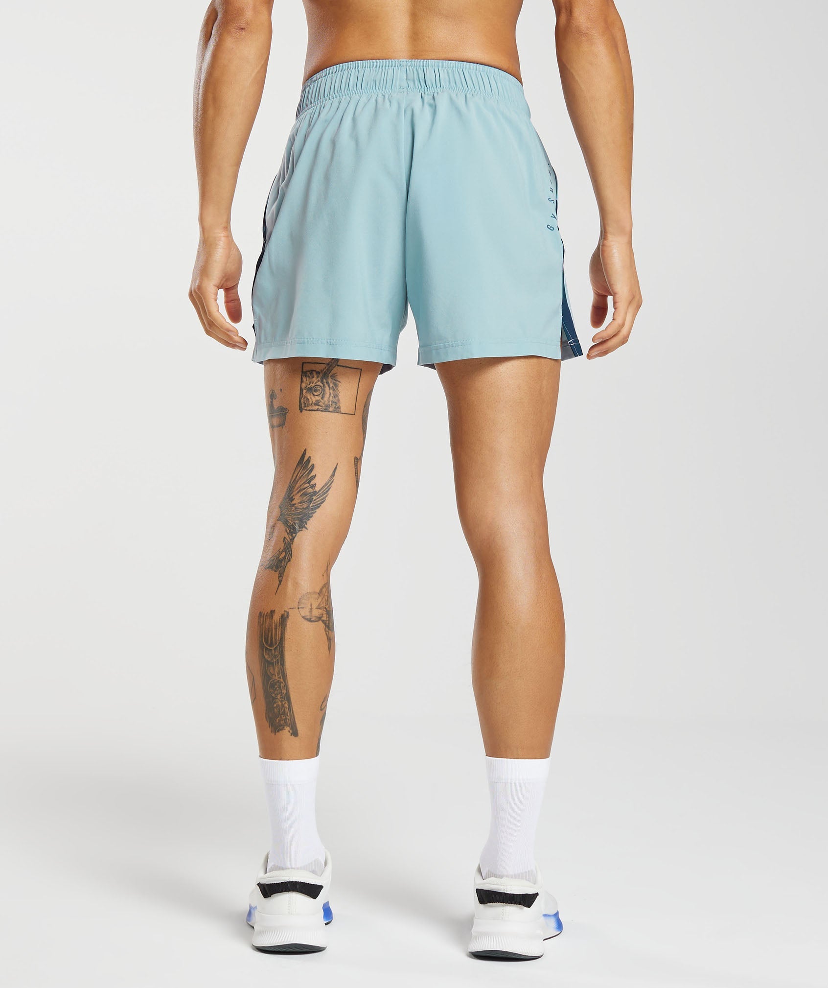 Sport 5" Shorts in Salt Blue/Navy - view 2