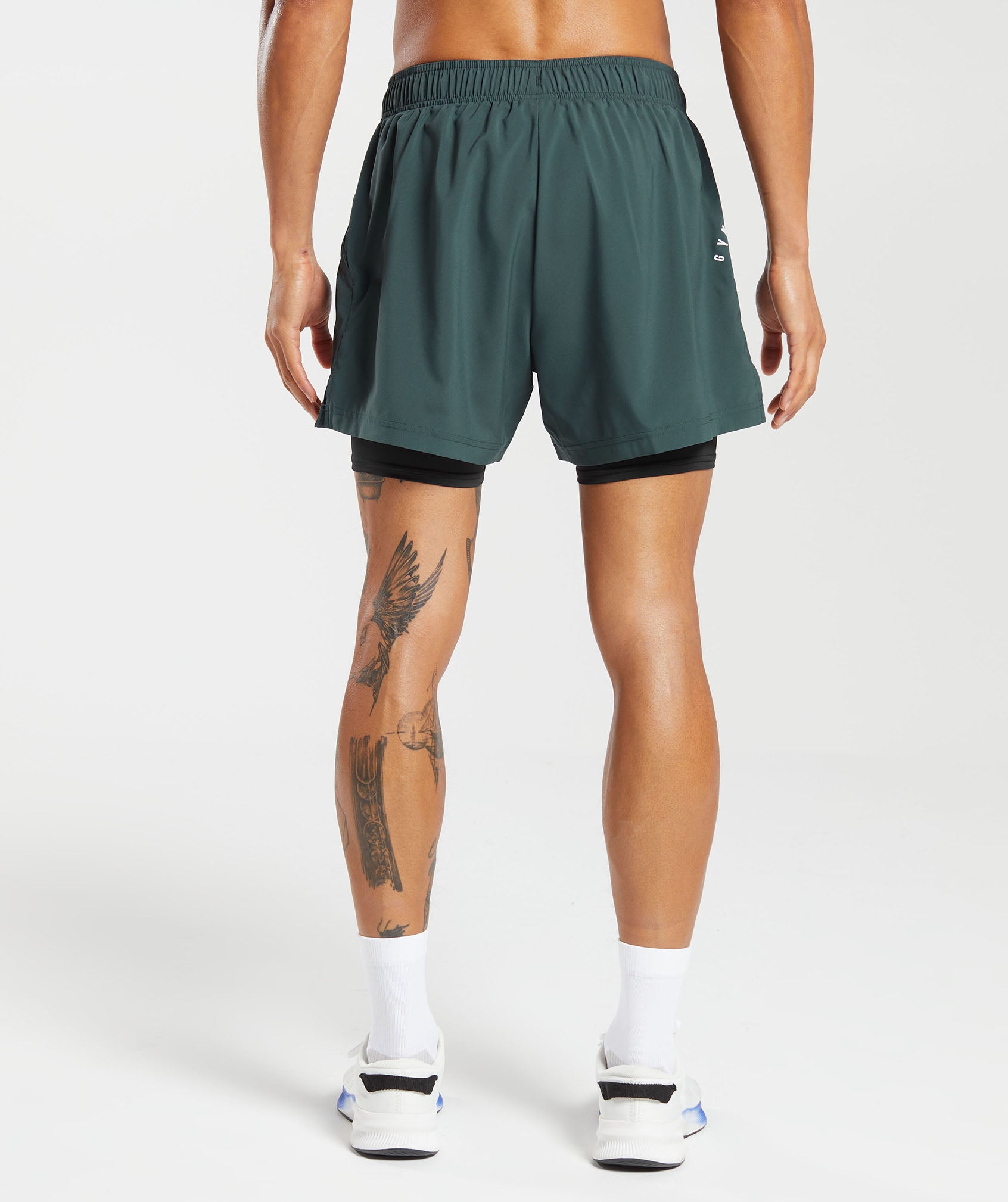 Sport 5" 2 in 1  Shorts in Fog  Green/Black - view 2