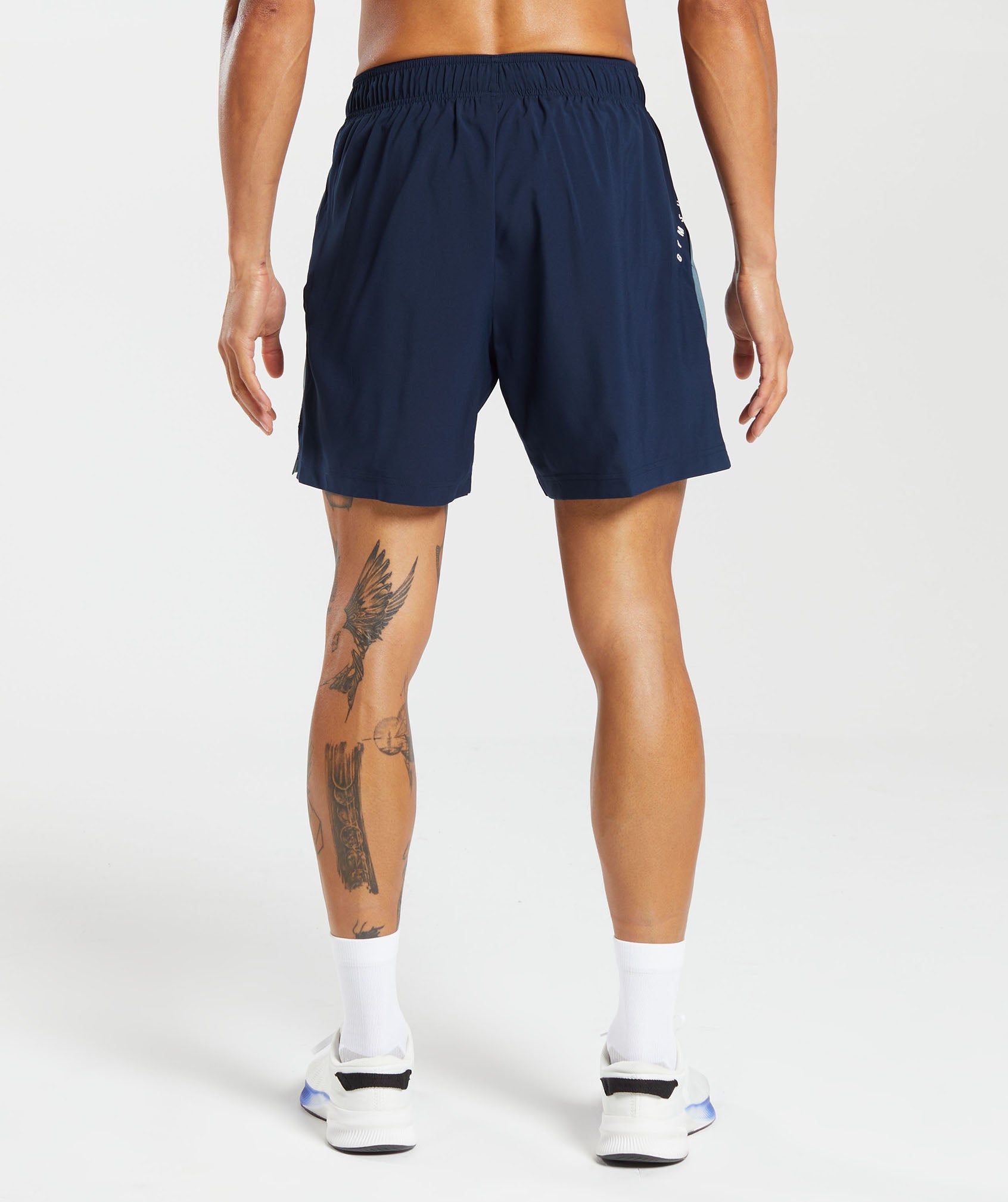 Sport  7" Shorts in Navy/Denim Teal - view 2