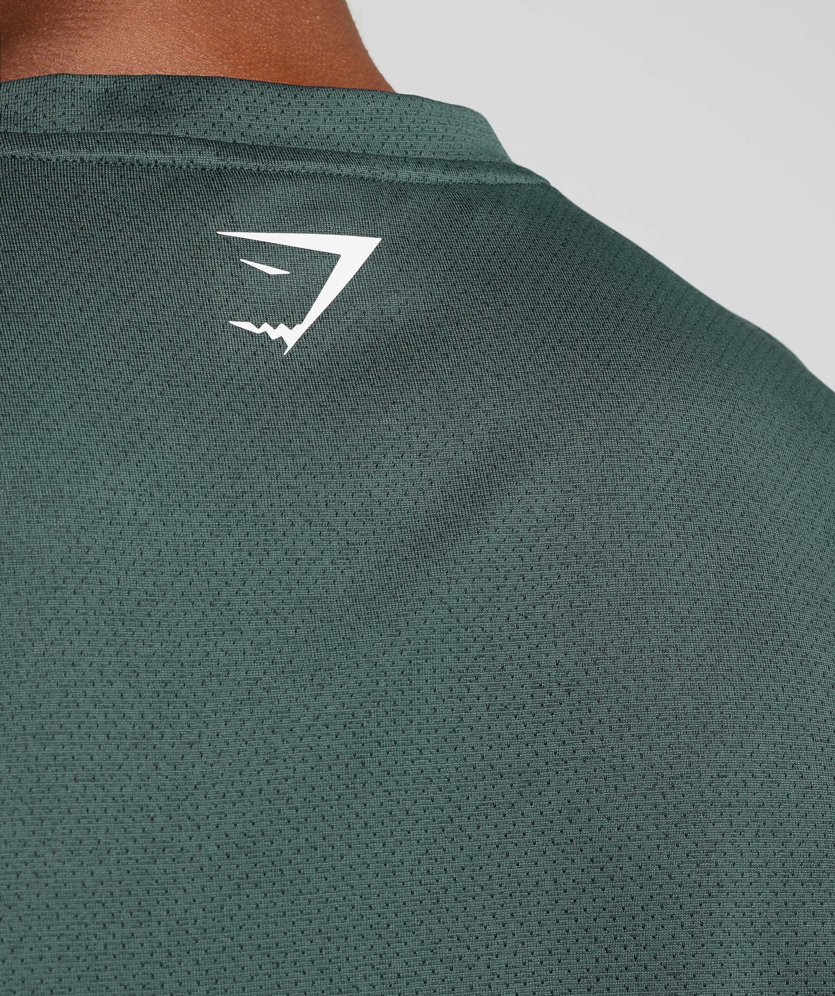 Sport T-Shirt in Fog Green/Black Marl - view 5