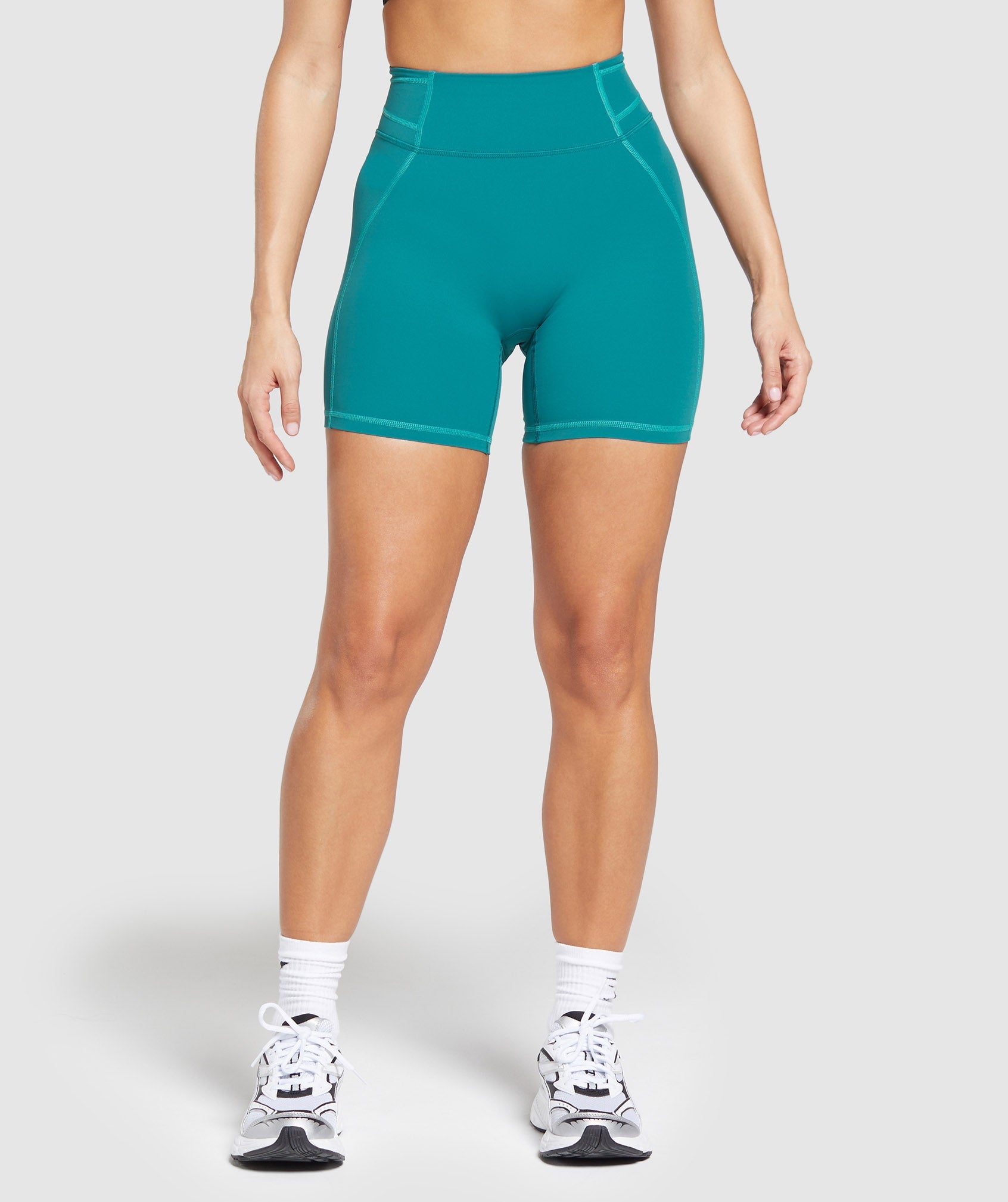 Stitch Feature Shorts in Ocean Teal - view 1