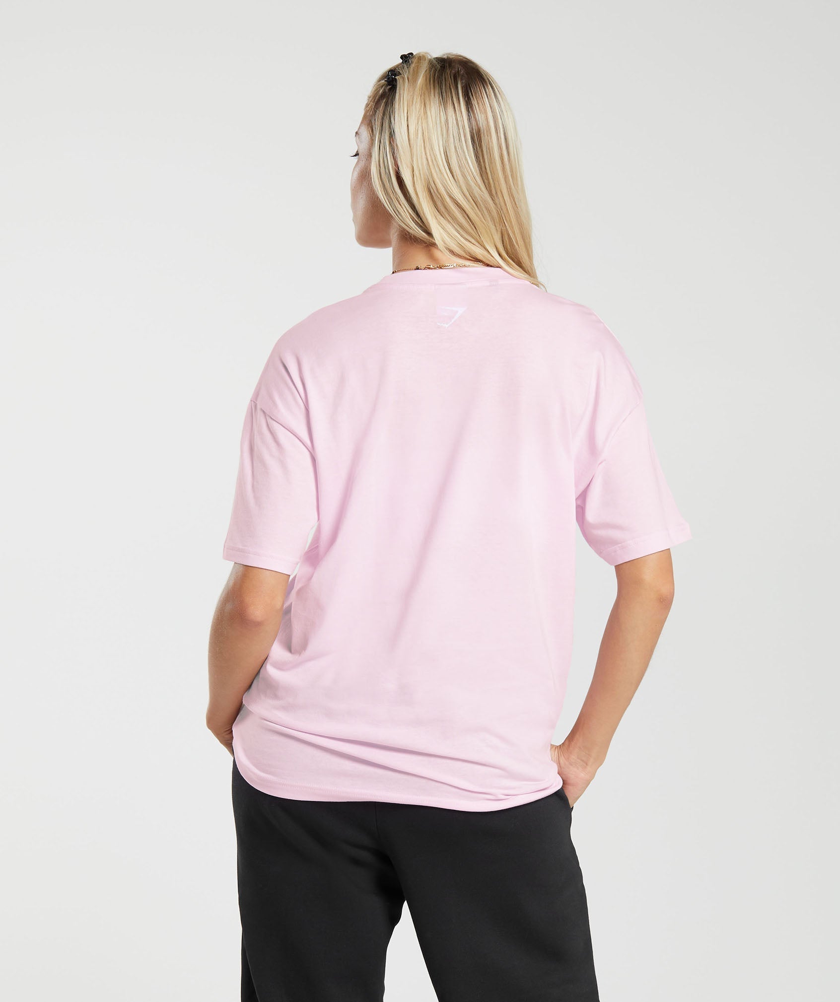 Gymshark Fraction Oversized T-Shirt - Currant Pink