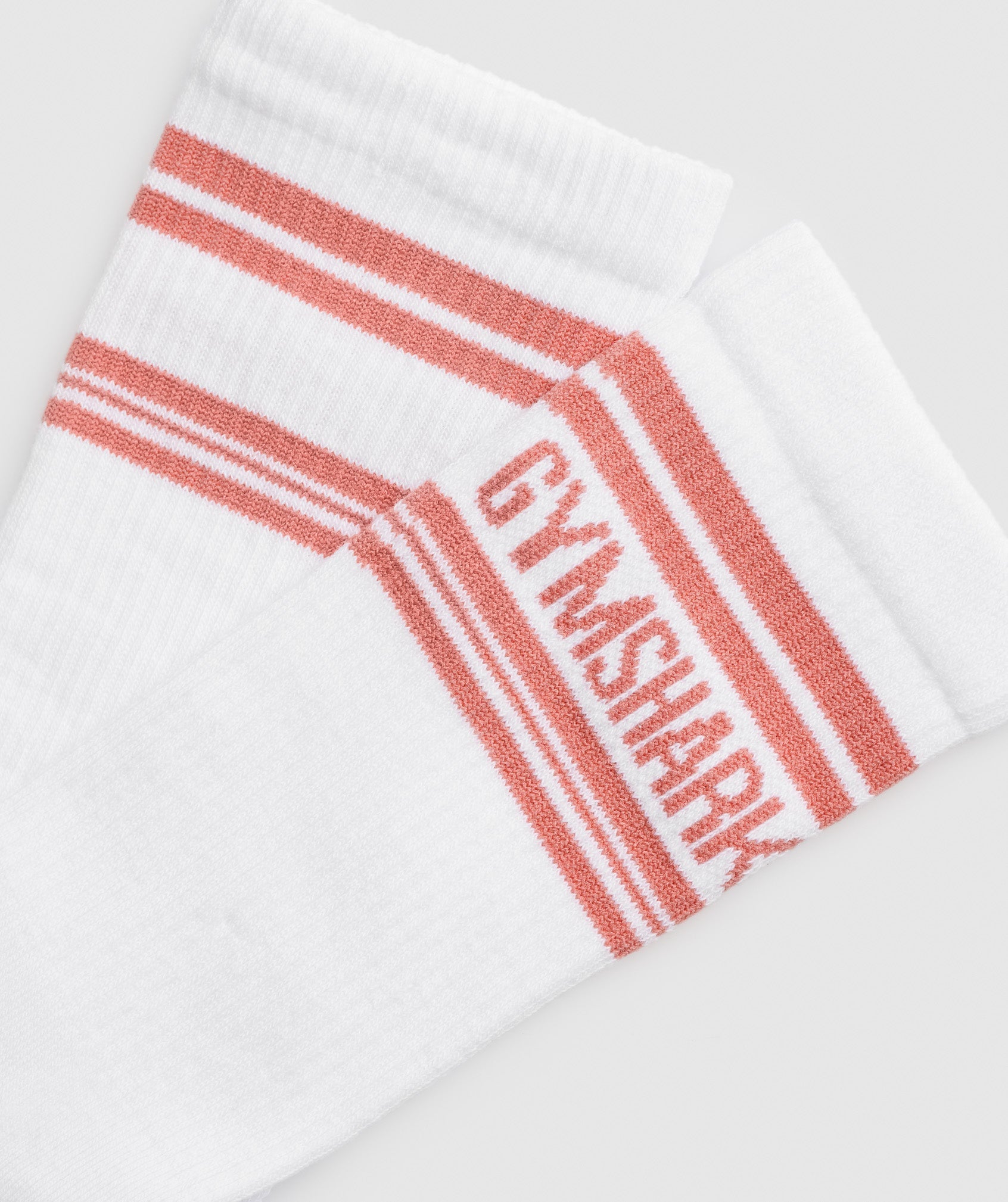 Gymshark Long Stripe Socks - White