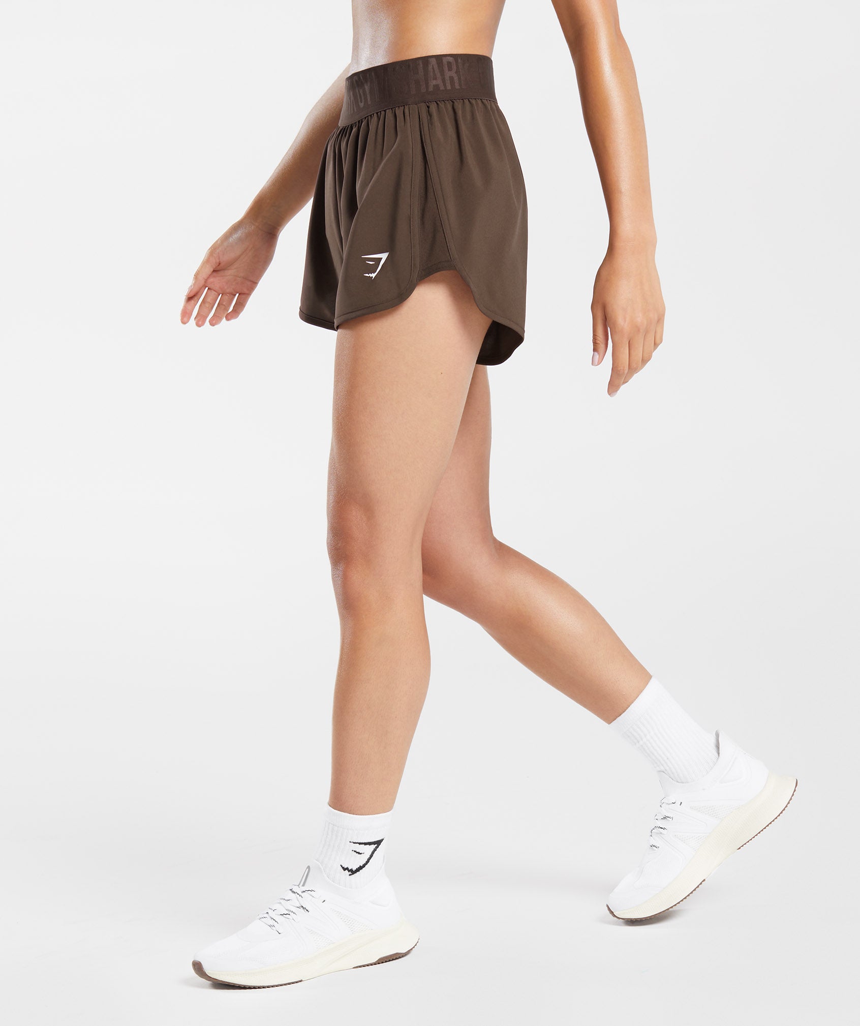 Training Loose Fit Shorts in Shadow Brown - view 3