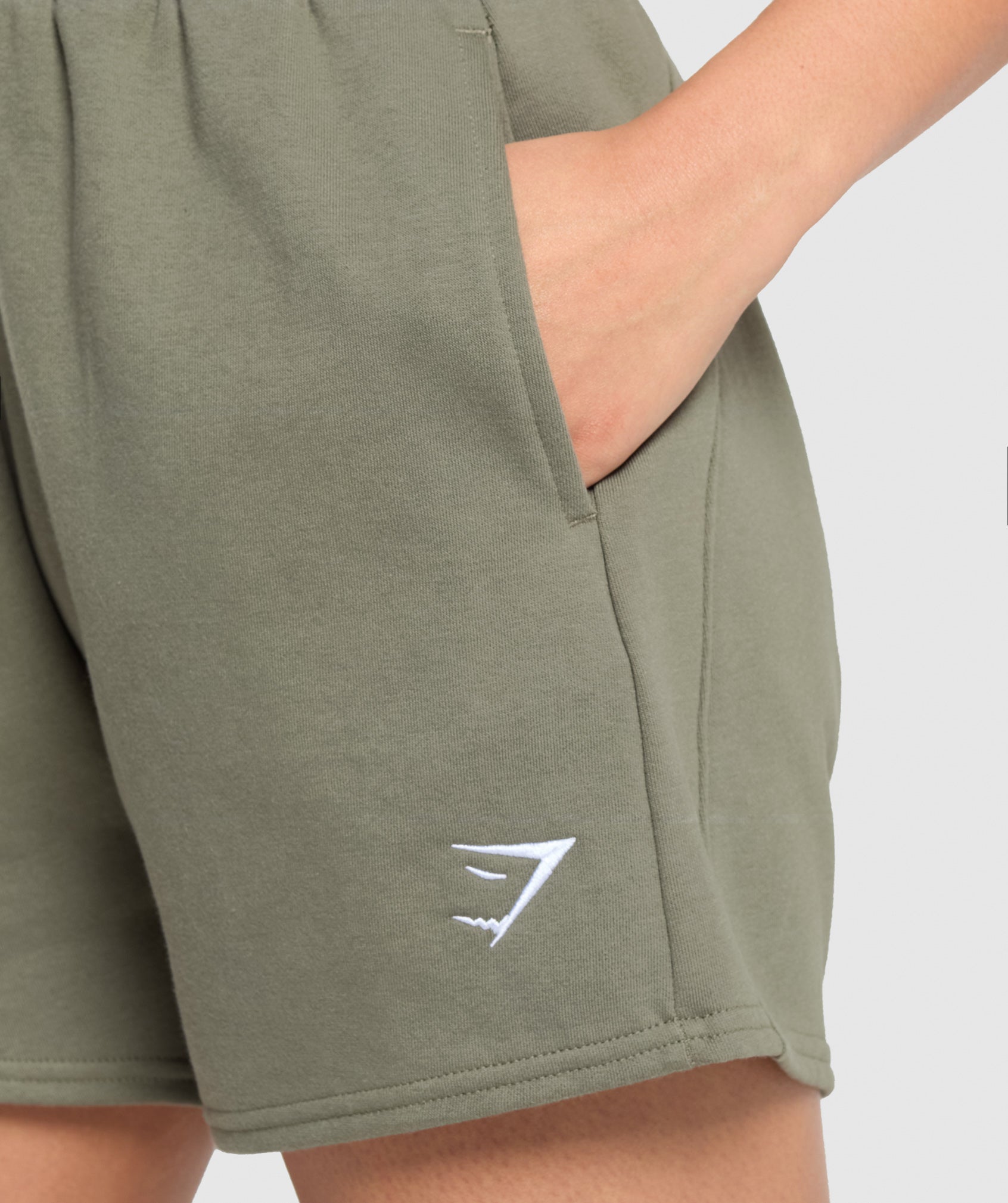 Training Fleece Shorts in Base Green - view 6