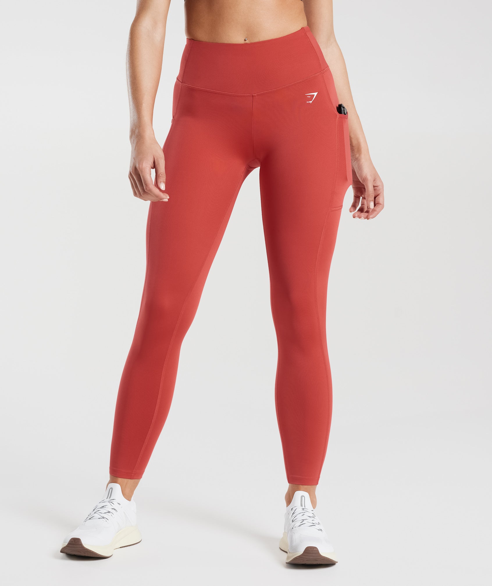 Pocket Leggings in Sundried Red