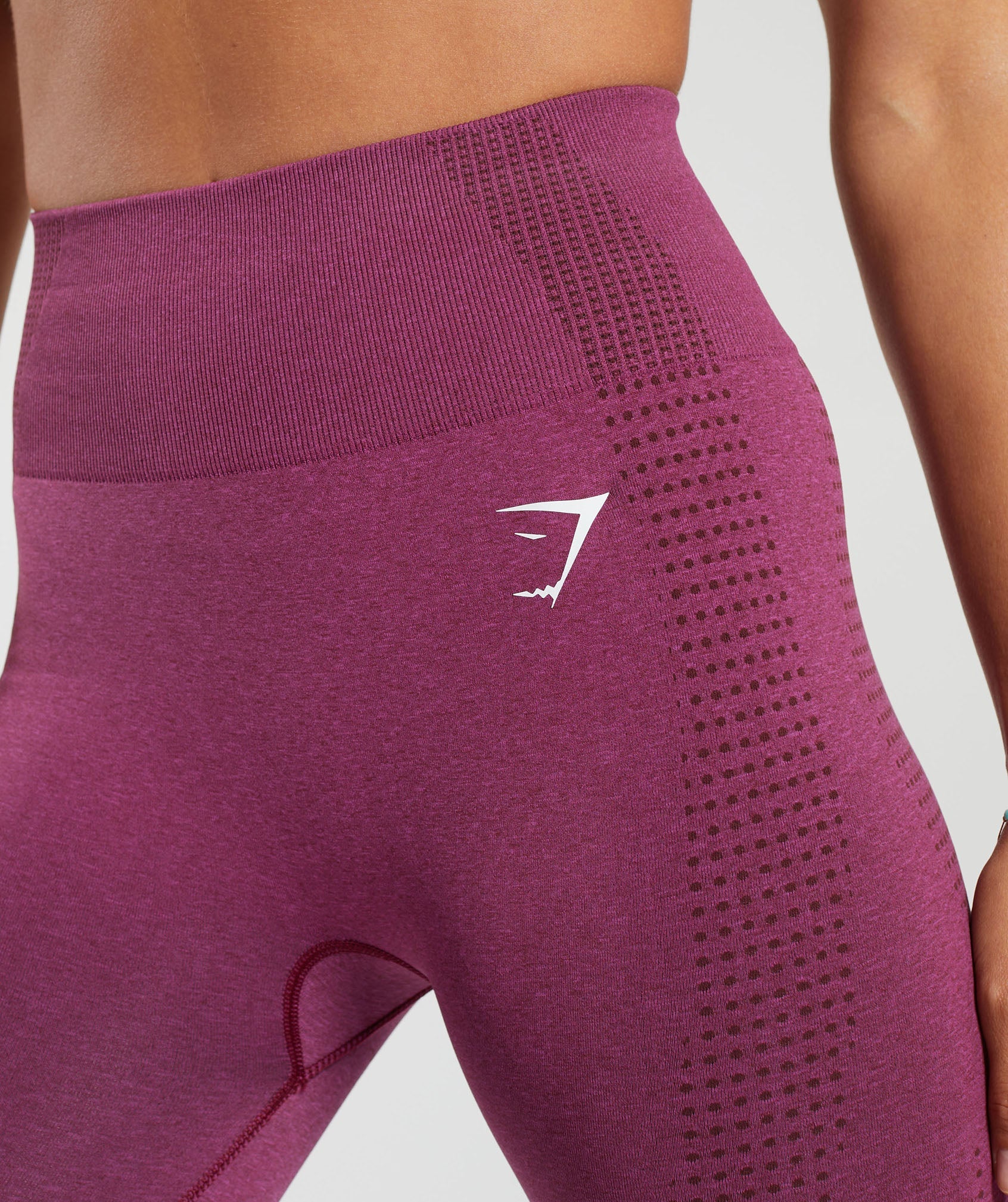 Gymshark (XS) Vital Seamless Set (Dusky Pink Marl & Steel Blue