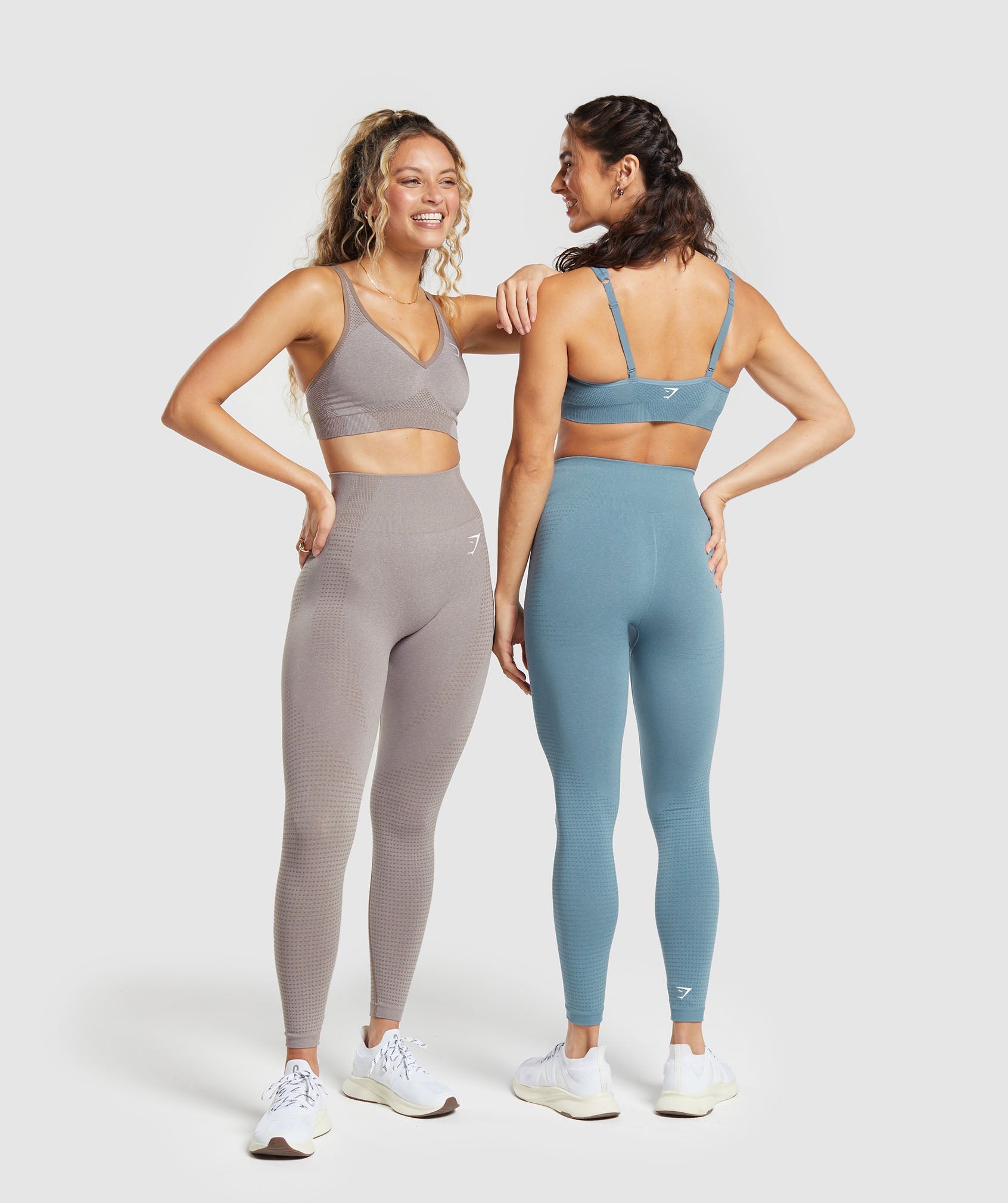 Gymshark Vital Seamless 2.0 Leggings - Warm Taupe Marl