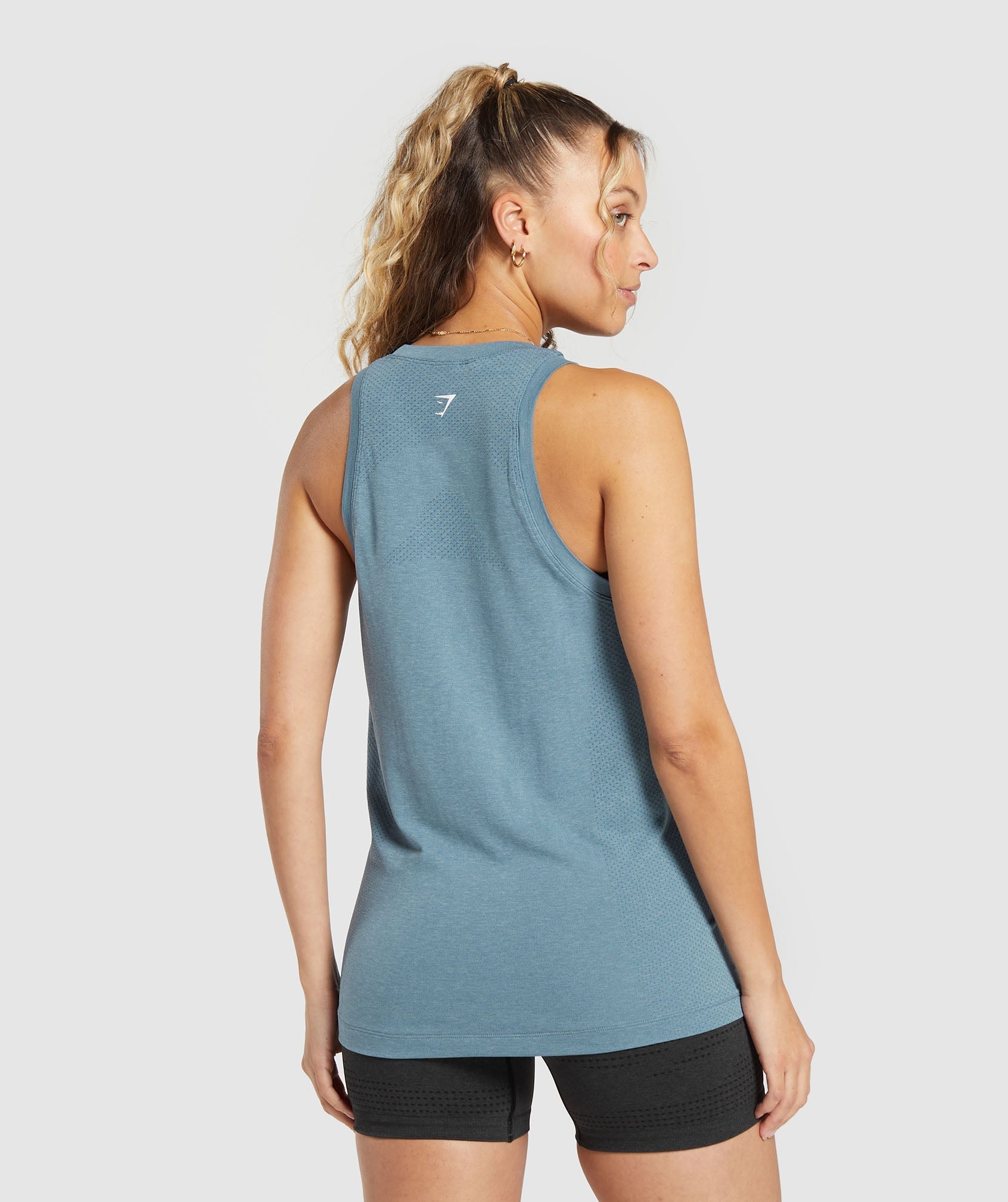 Vital Seamless 2.0 Light Tank in Faded Blue Marl - view 2