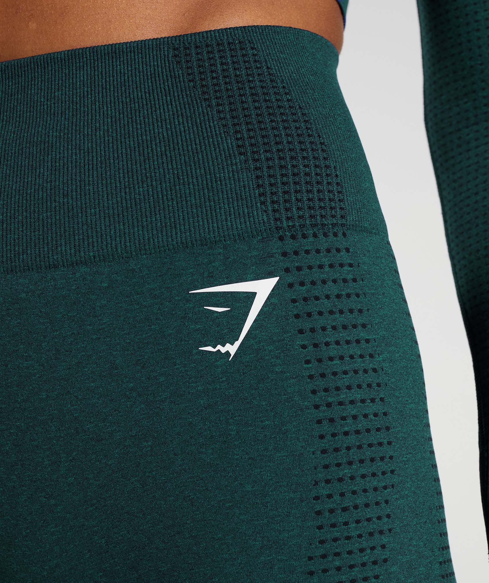 Vital Seamless 2.0 Shorts in Deep Teal Marl