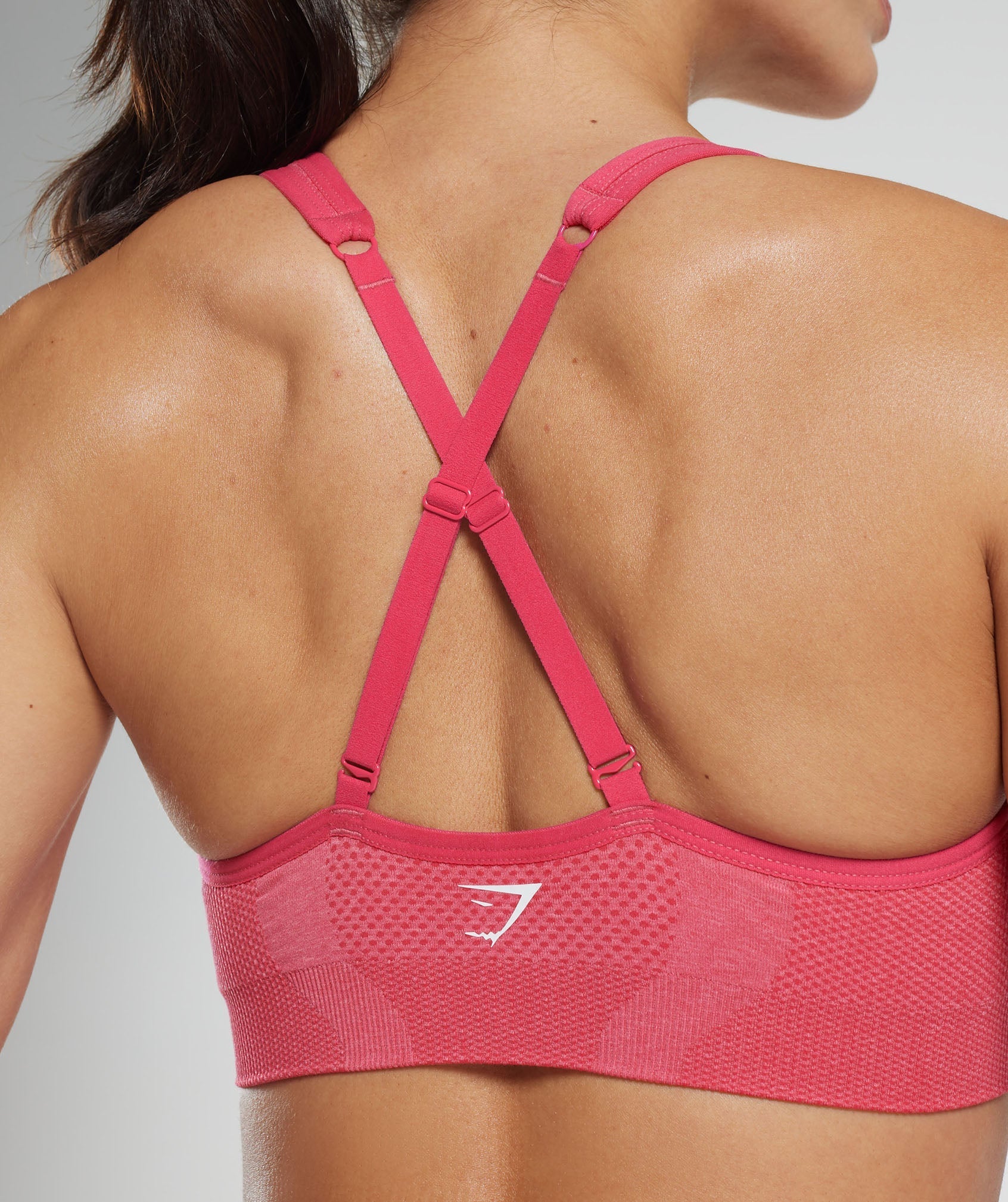 Gymshark Womens Vital Seamless Sports Bra Size XS Color Rose Slate Marl NWT