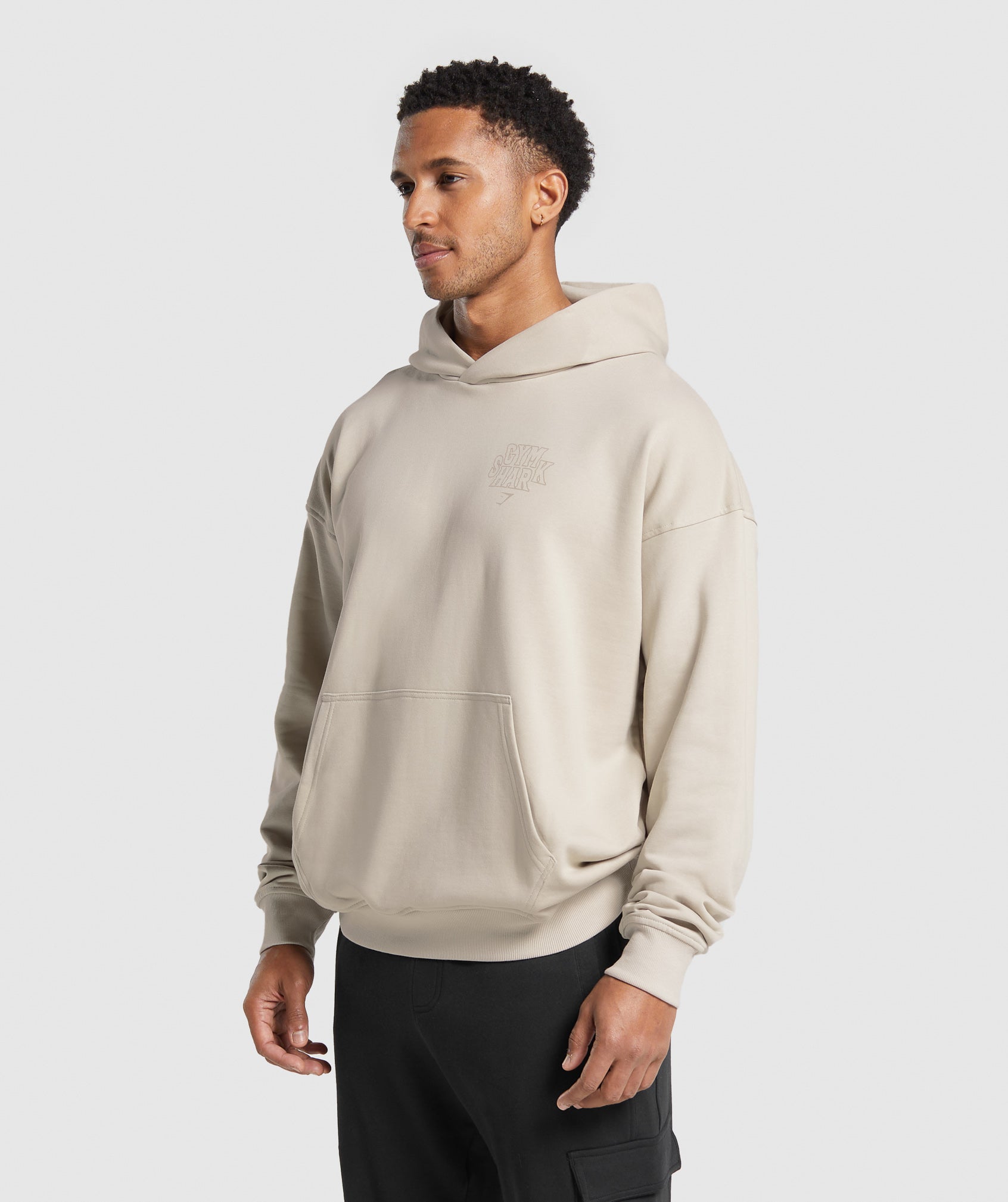 Western Hoodie in Pebble Grey - view 3