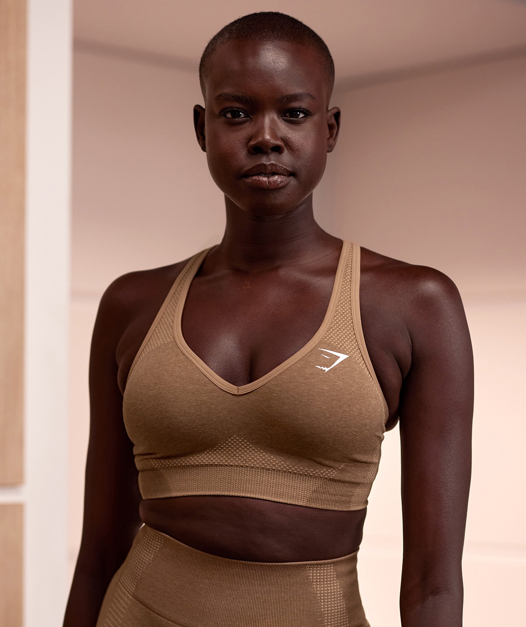 Vital Seamless V Neck Sports Bra in {{variantColor} is out of stock