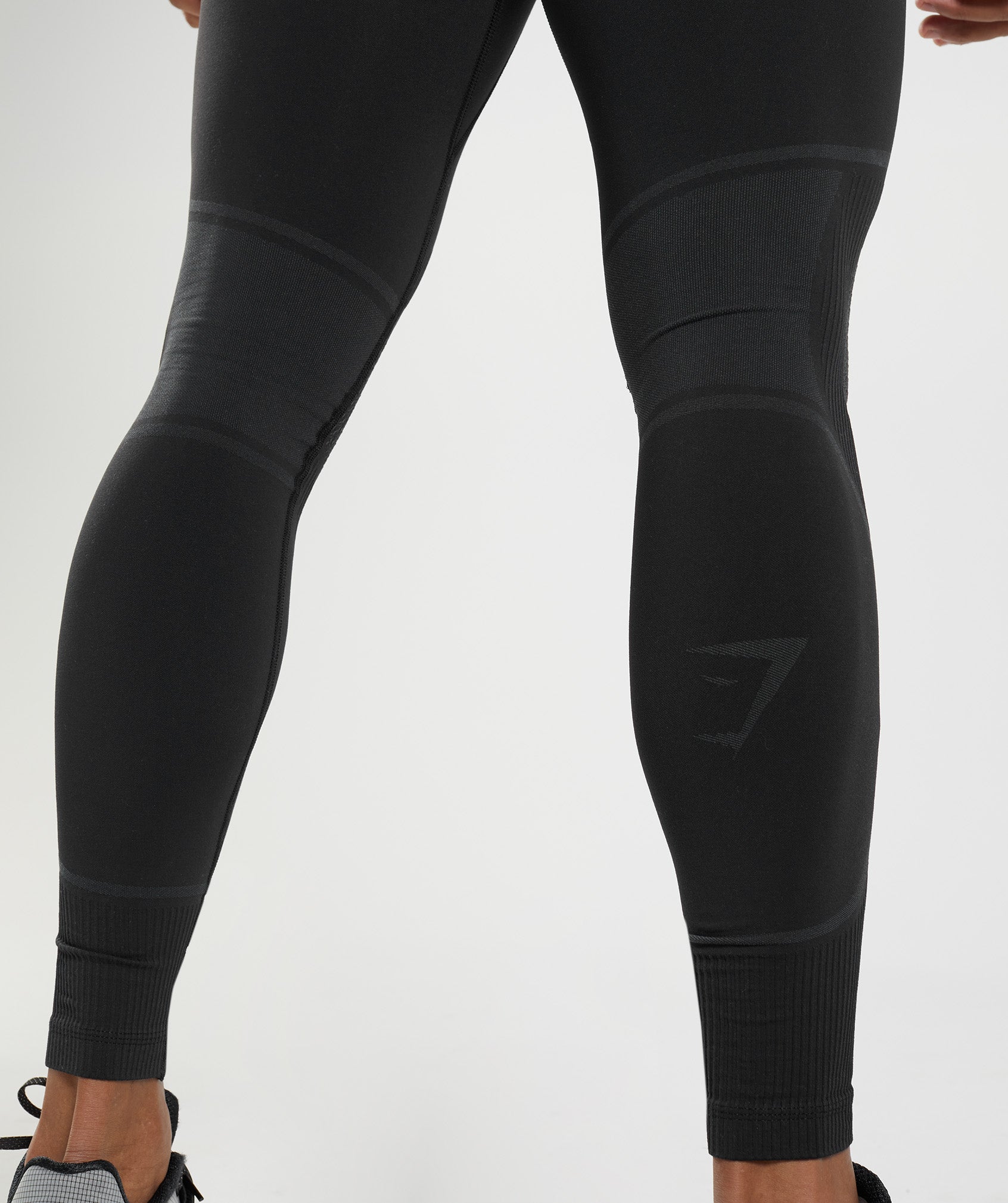 315 Seamless Tights in Black/Charcoal Grey