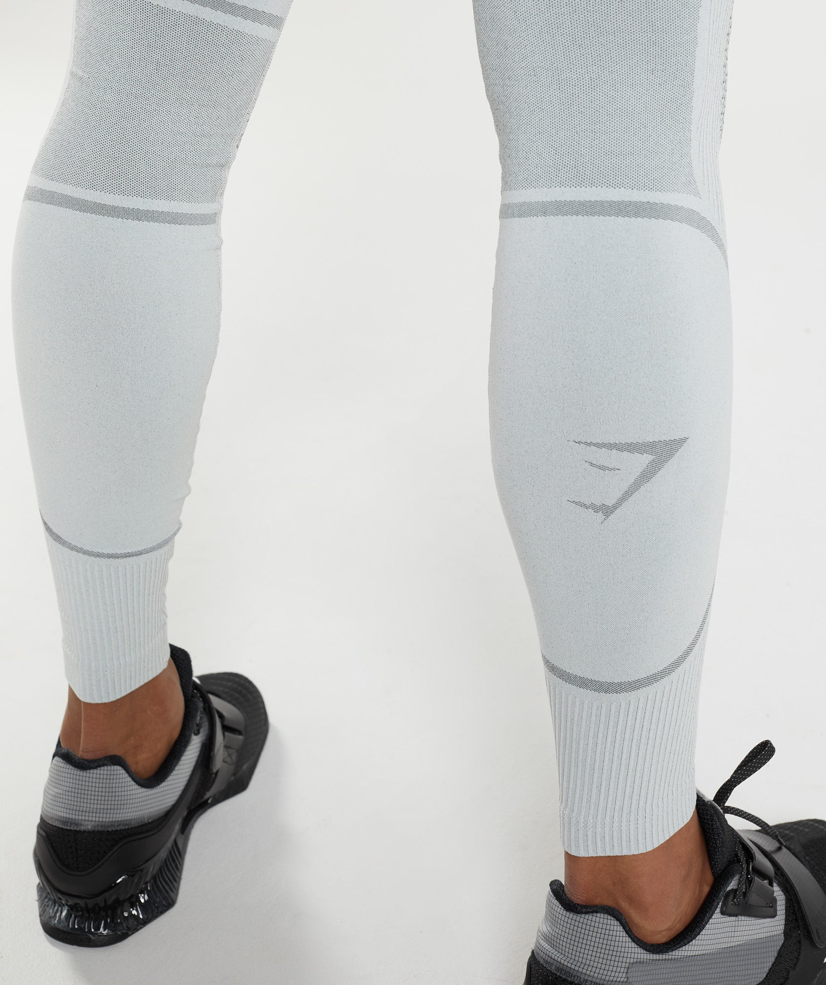 315 Seamless Tights in Light Grey/Charcoal Grey - view 5