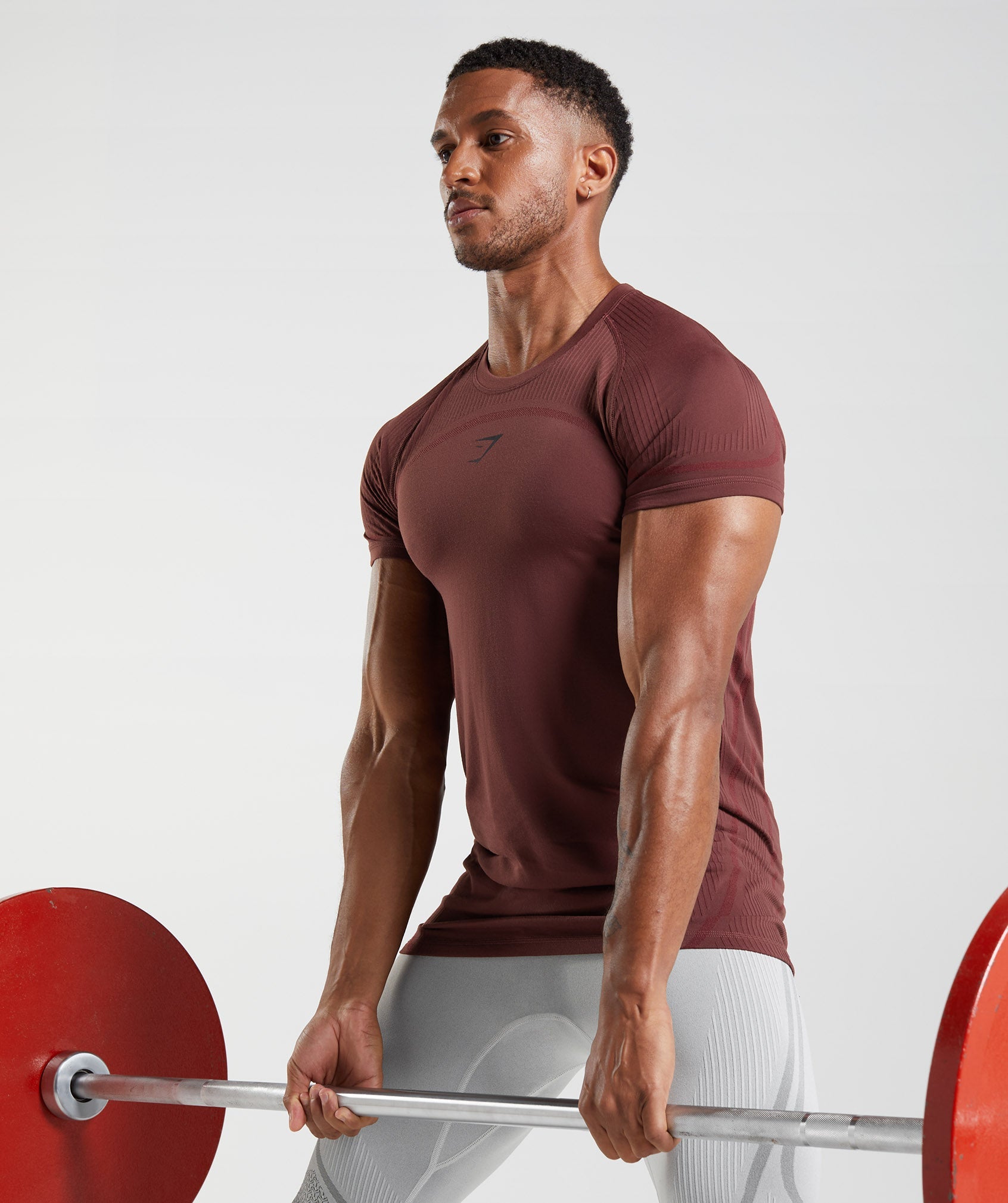 315 Seamless T-Shirt in Cherry Brown - view 3