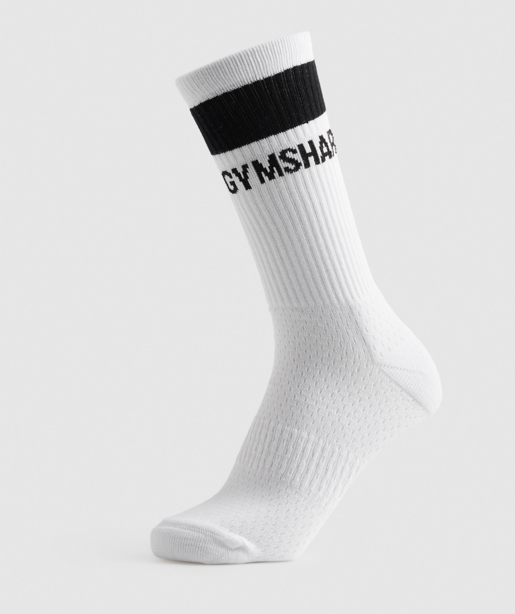 Gymshark Long Stripe Socks - White