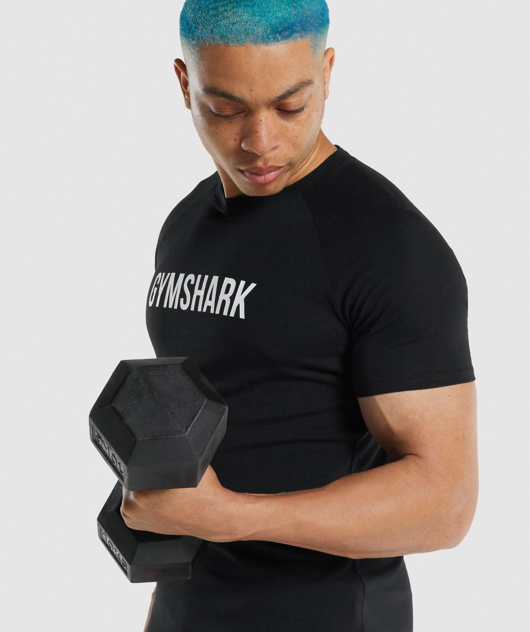 Gymshark Mens S Apollo Long Sleeve T-Shirt Black Crewneck Athletic