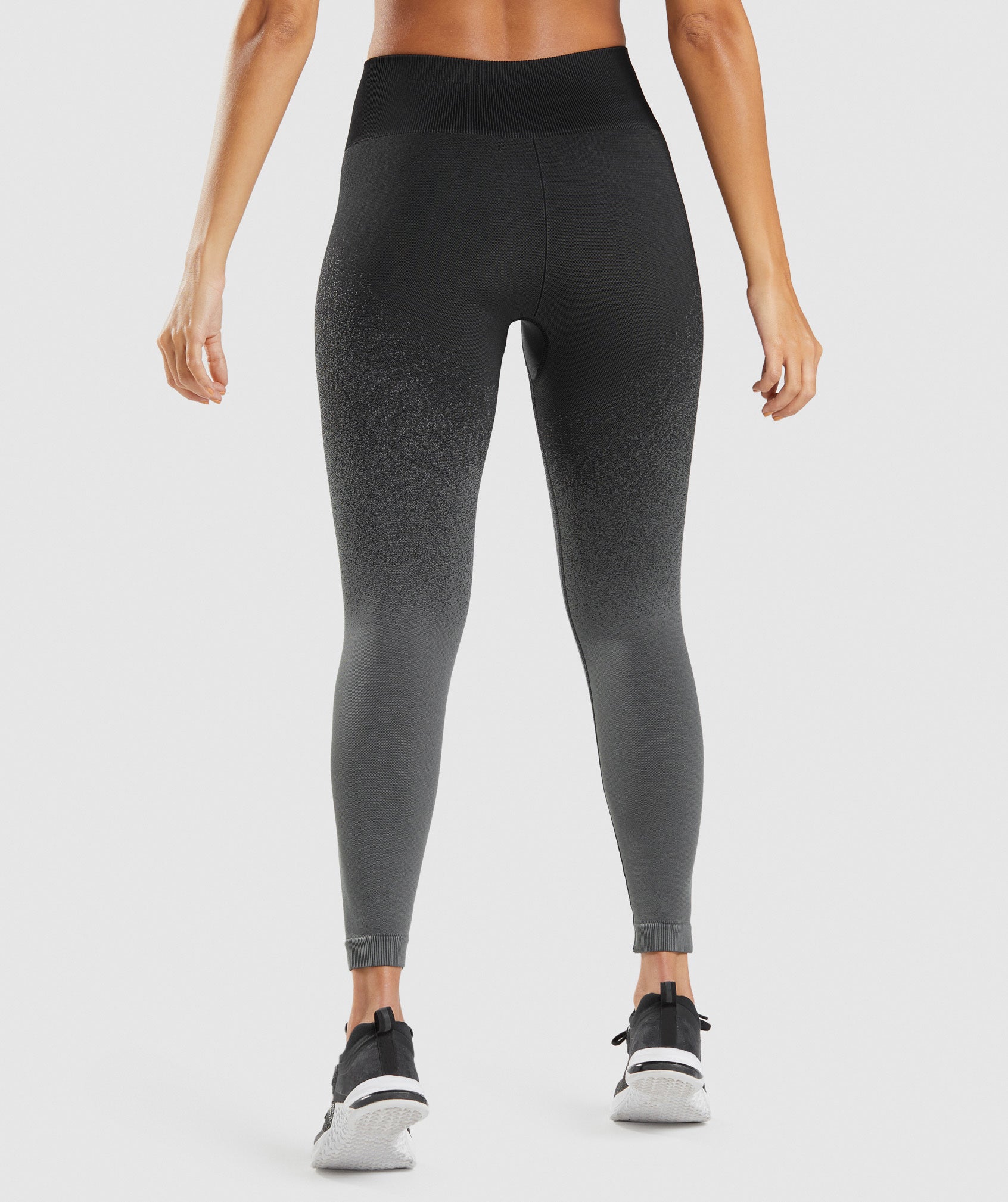 Gymshark Adapt Ombre Seamless Leggings - Triangle, Taupe Grey Print