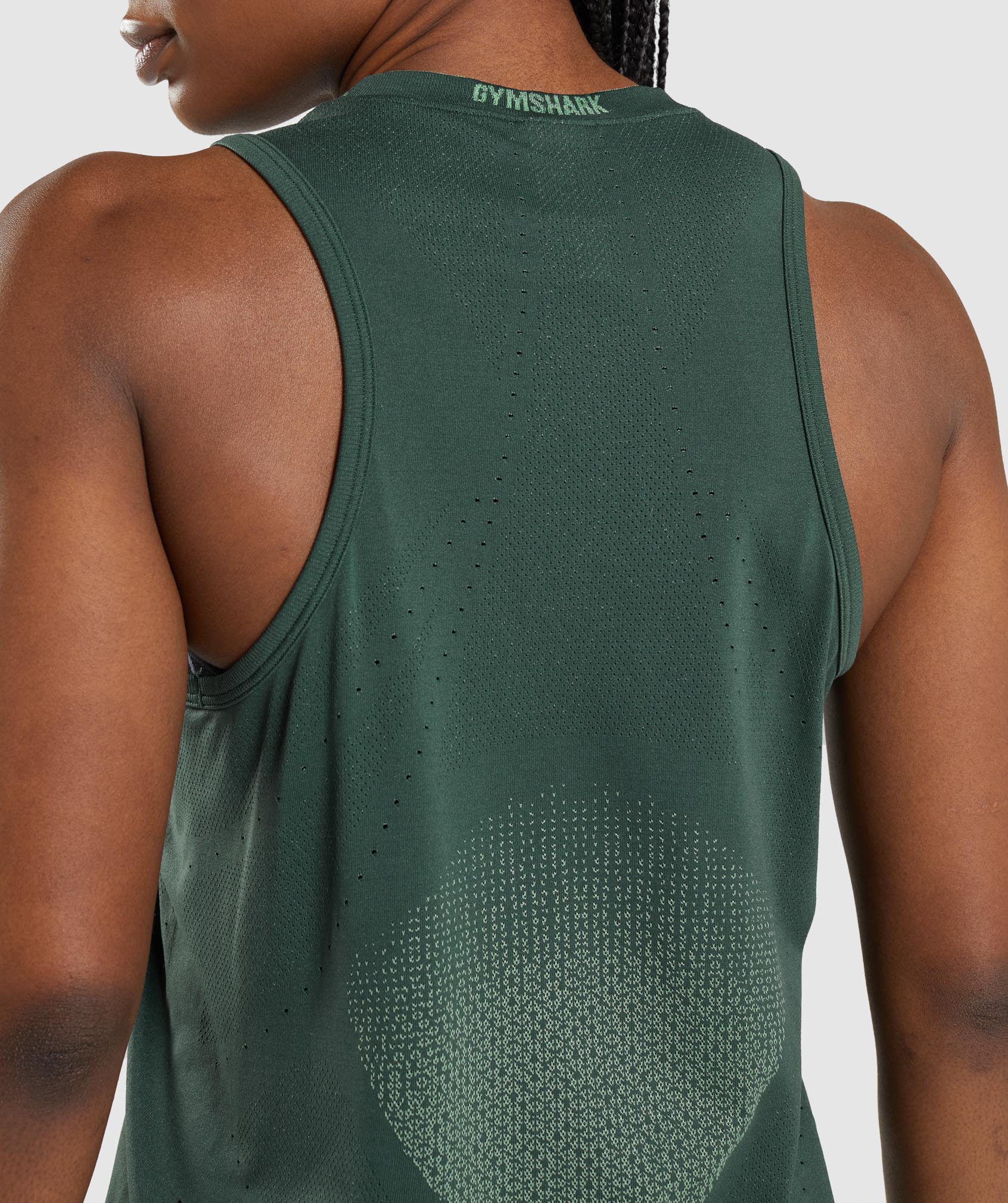 Apex Seamless Tank in Obsidian Green/Cucumber Green - view 6