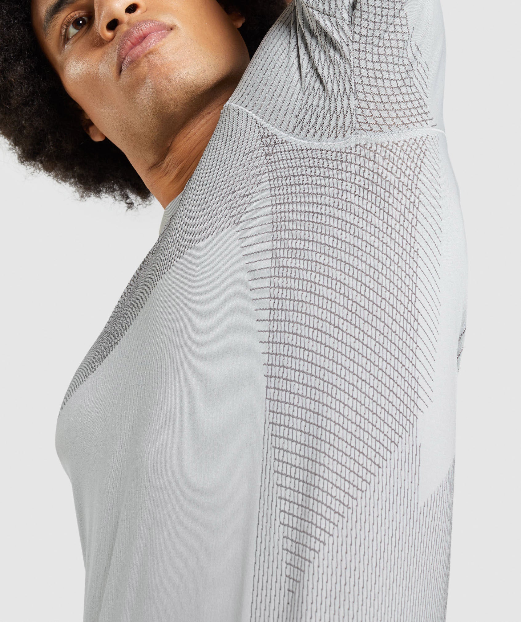 Apex Seamless T-Shirt in Light Grey/Onyx Grey - view 6