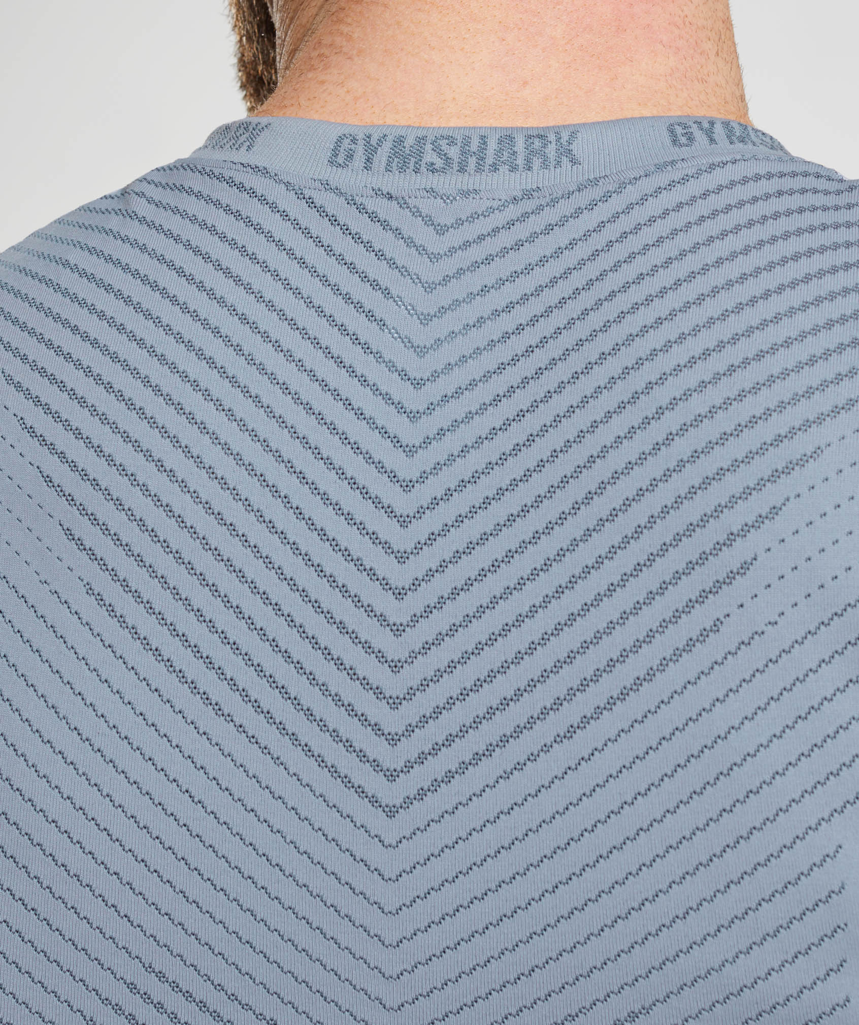 Gymshark Apex Seamless T-Shirt - Drift Grey/Evening Blue