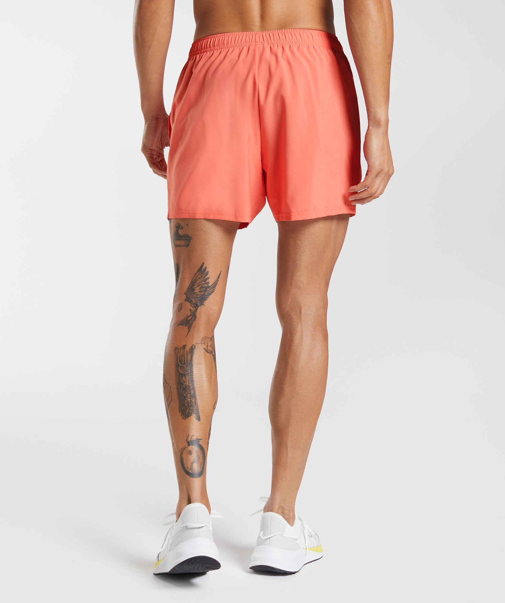 Arrival 5" Shorts in Aerospace Orange - view 2