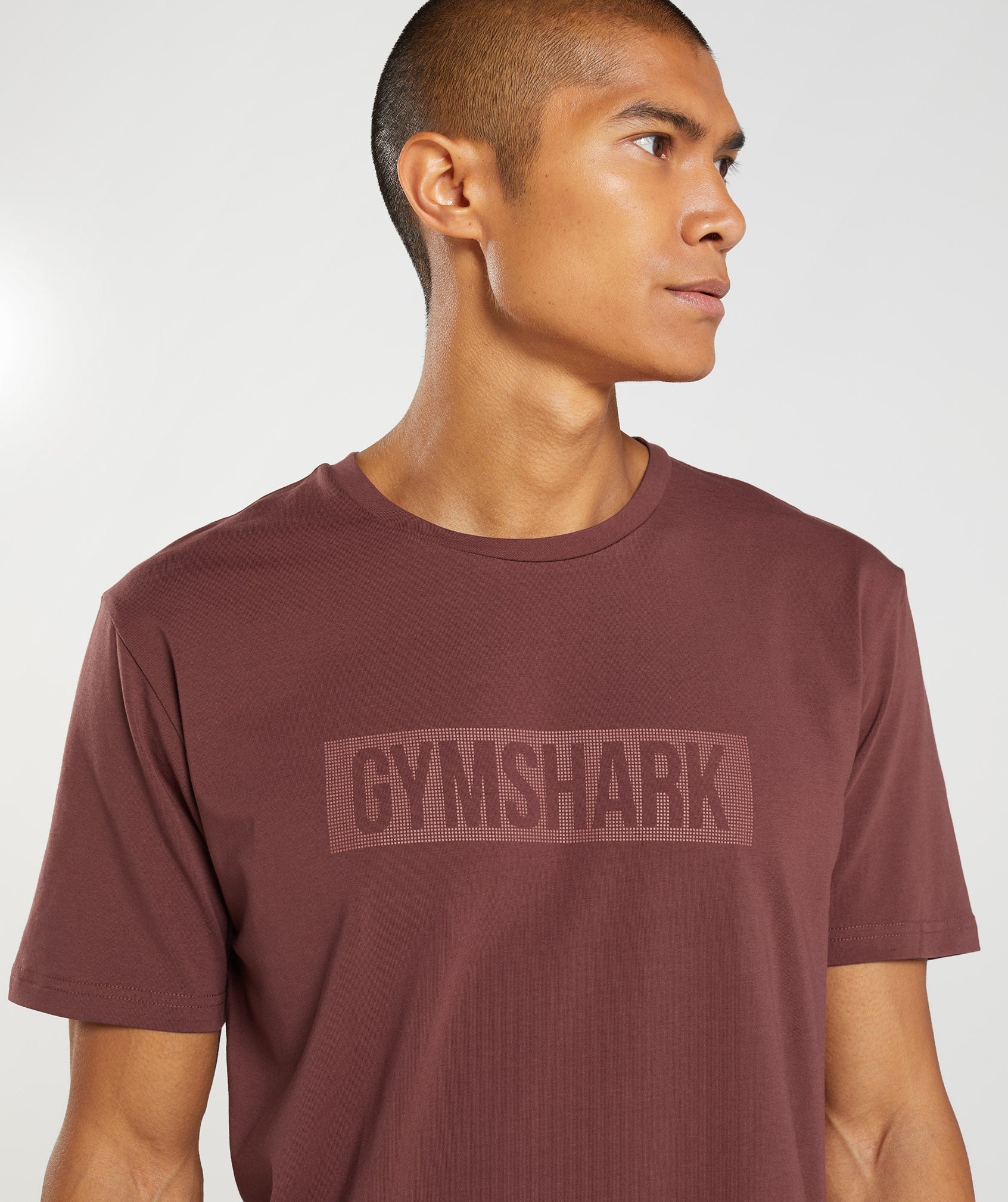 Block T-Shirt in Cherry Brown