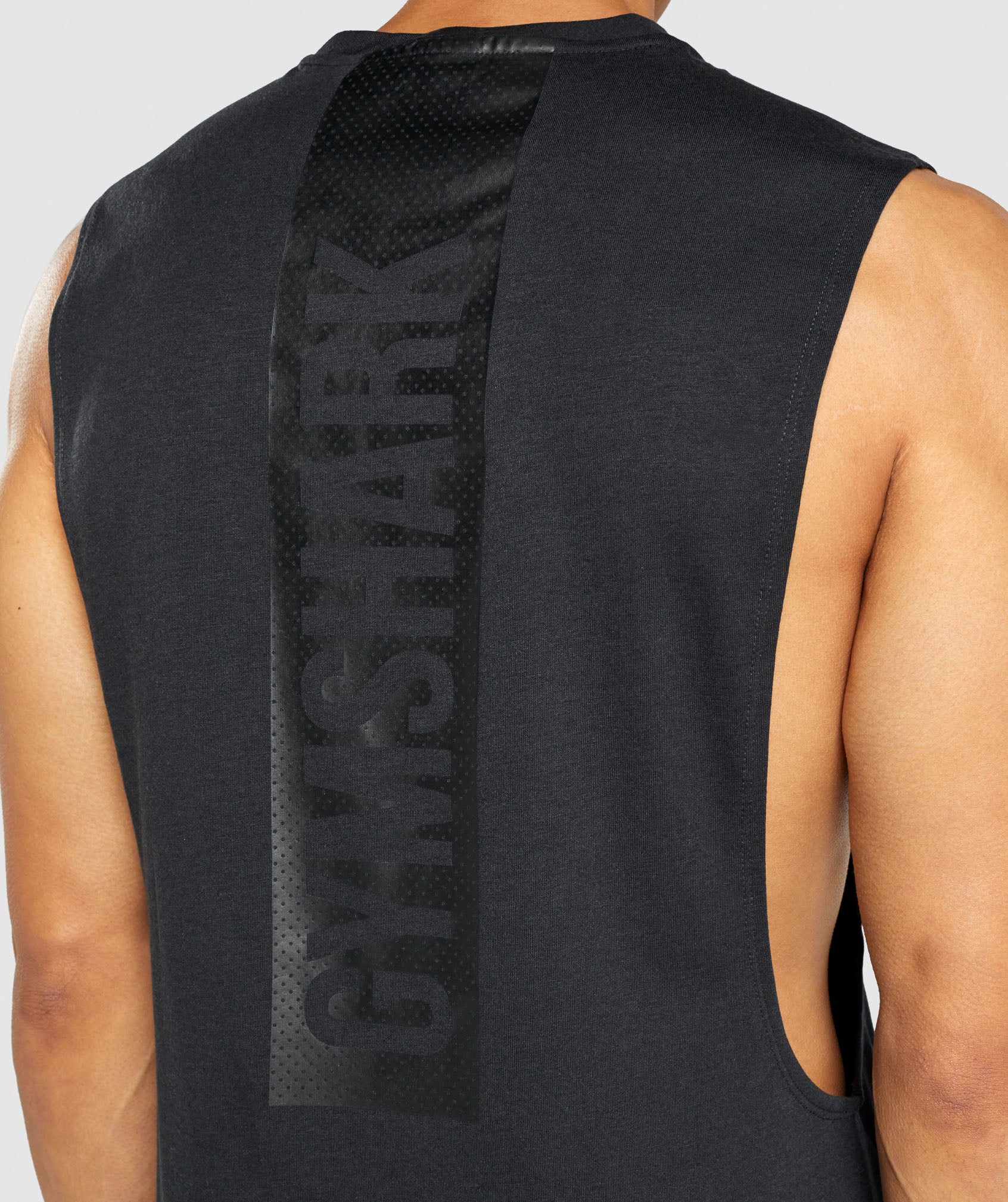 Gymshark Bold Drop Arm Tank - Black