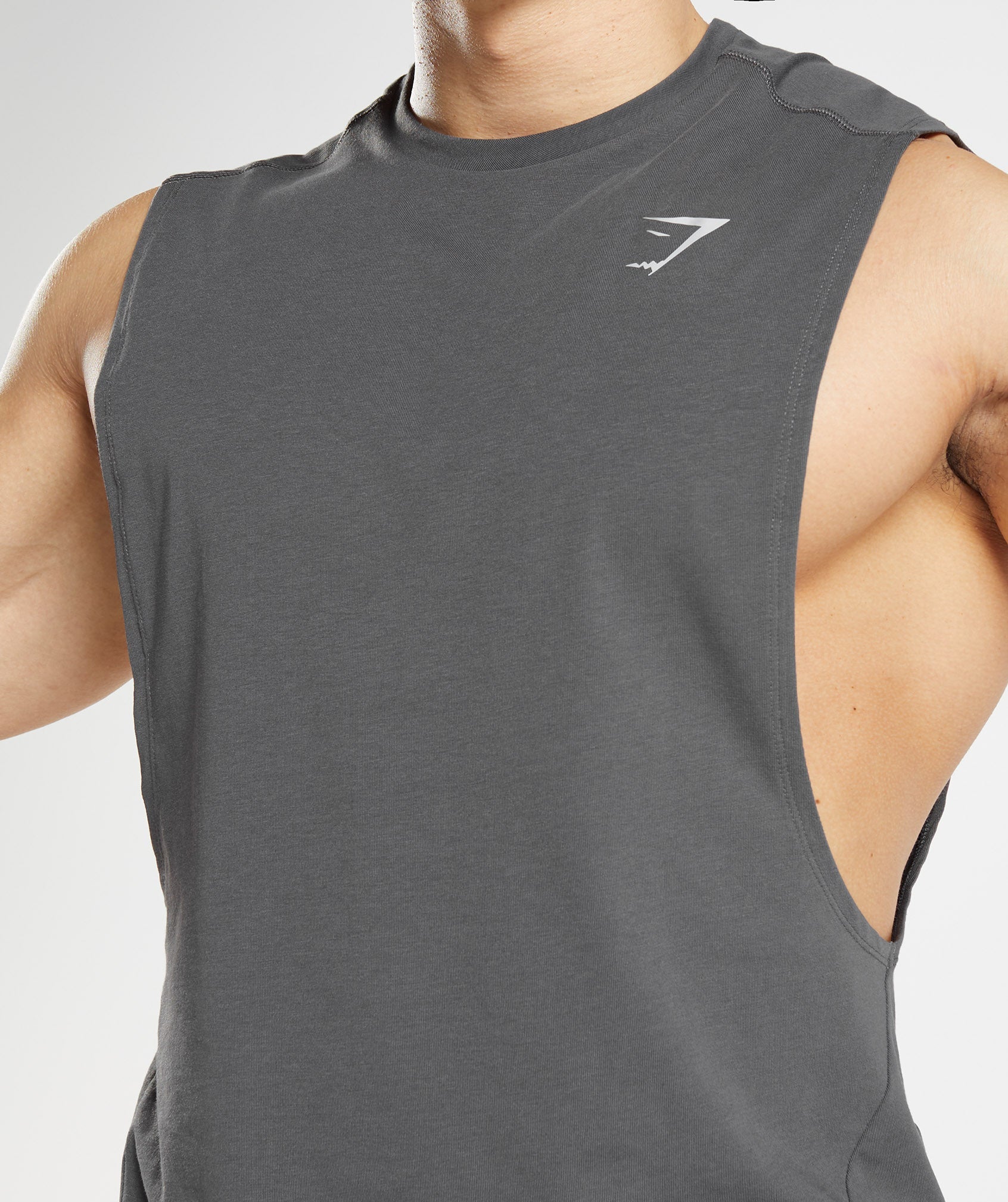 Bold Drop Arm Tank in Silhouette Grey