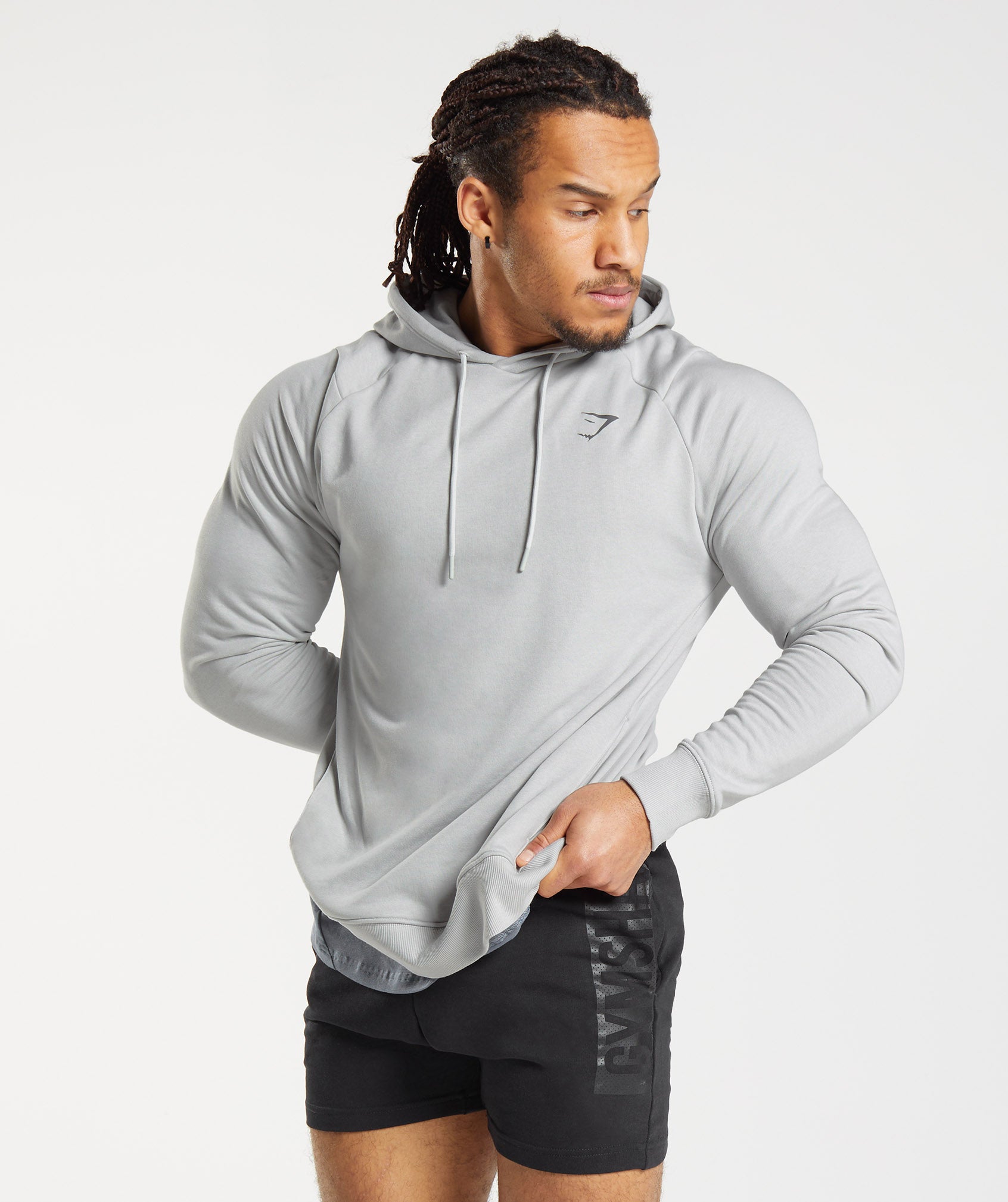 Bold Hoodie in Light Grey