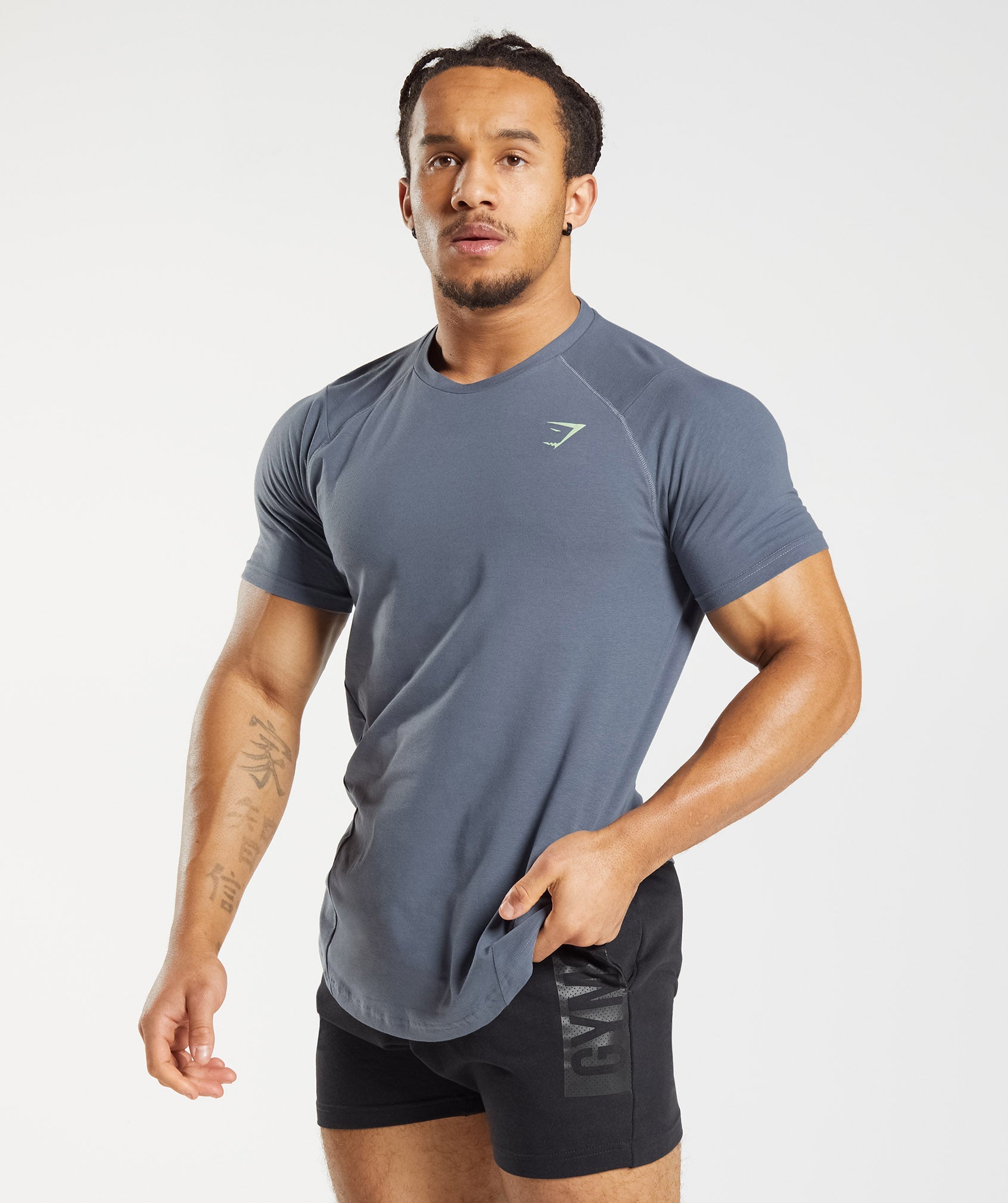 Gymshark Power Washed T-Shirt - Evening Blue