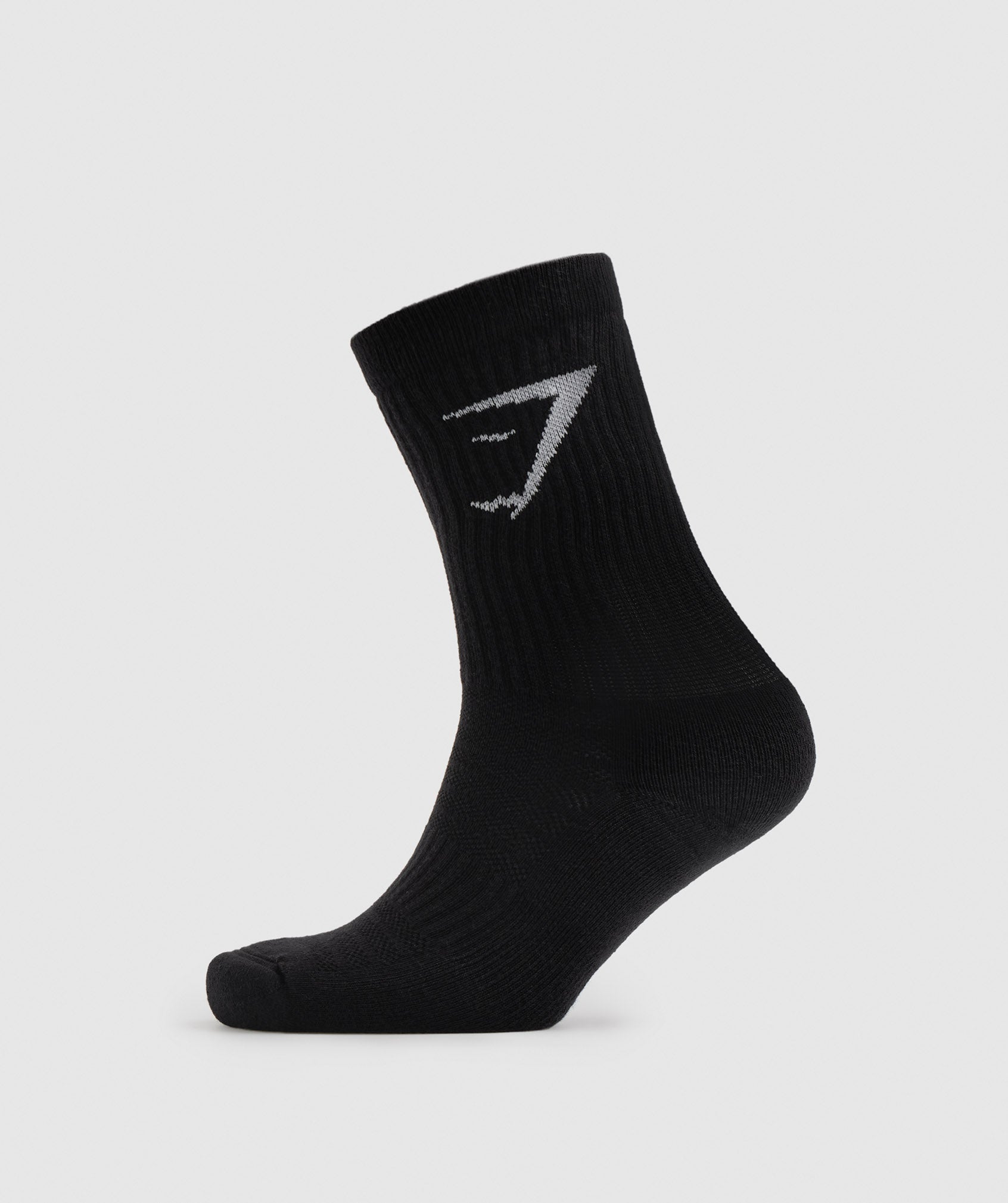 Crew Socks 5pk in White/Black/Grey/Blue/Navy - view 7