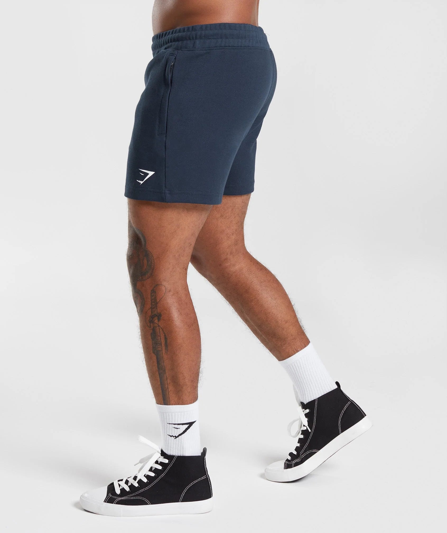 React 5" Shorts in Navy - view 3