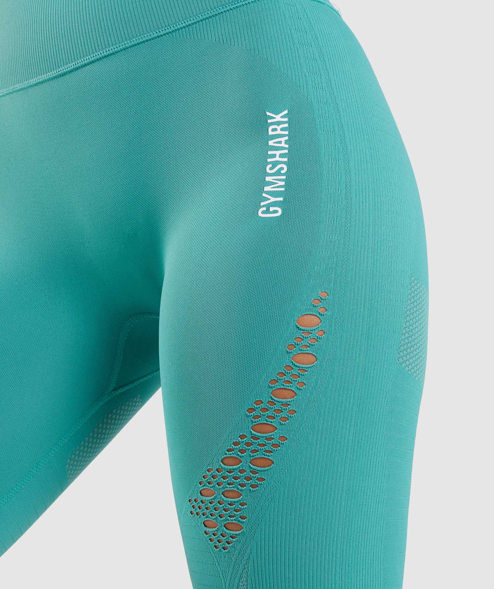 Energy Seamless Leggings in Fauna Teal - view 7